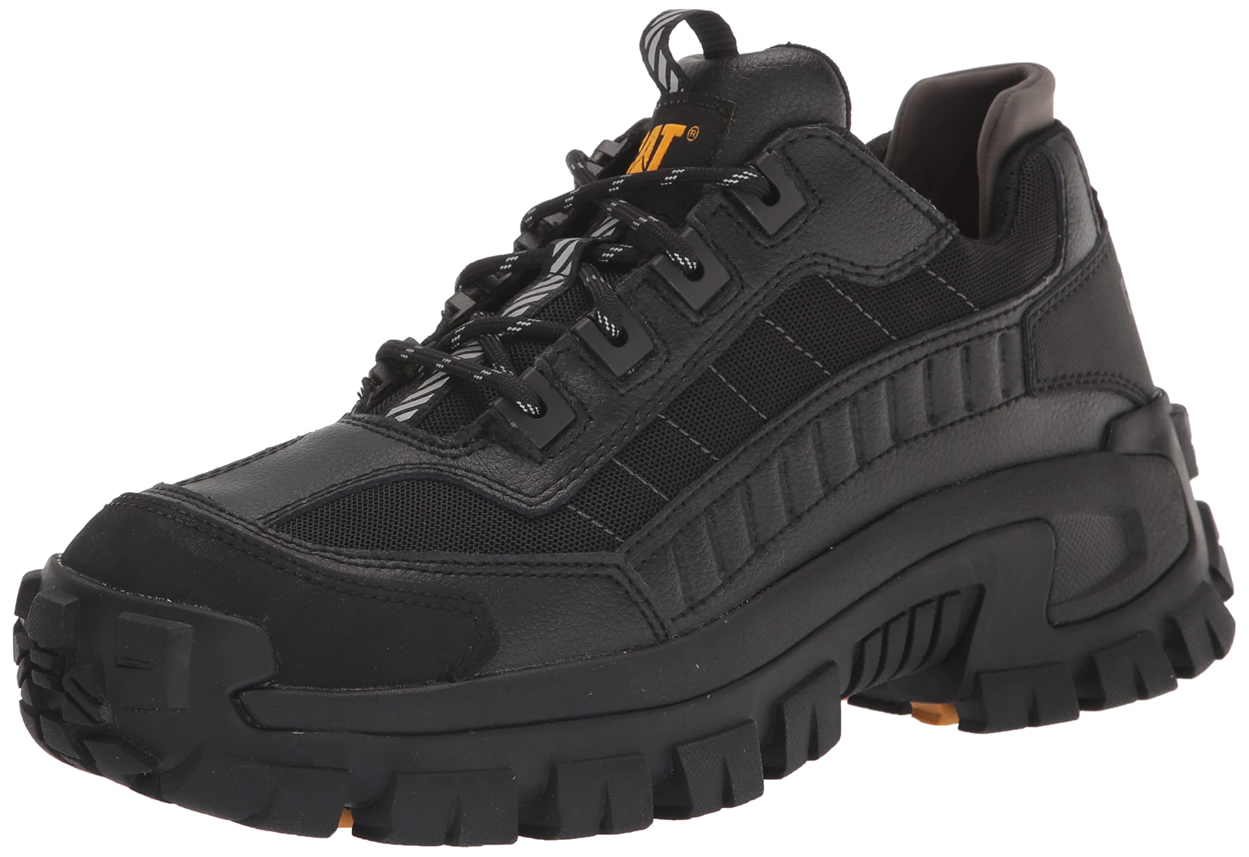 CAT Footwear Men's Invader Steel Toe Work Boots - OSHA Approved Safety Shoes for Construction, Warehouse & Industrial Work - Durable Non-Slip Work Boots for Men
