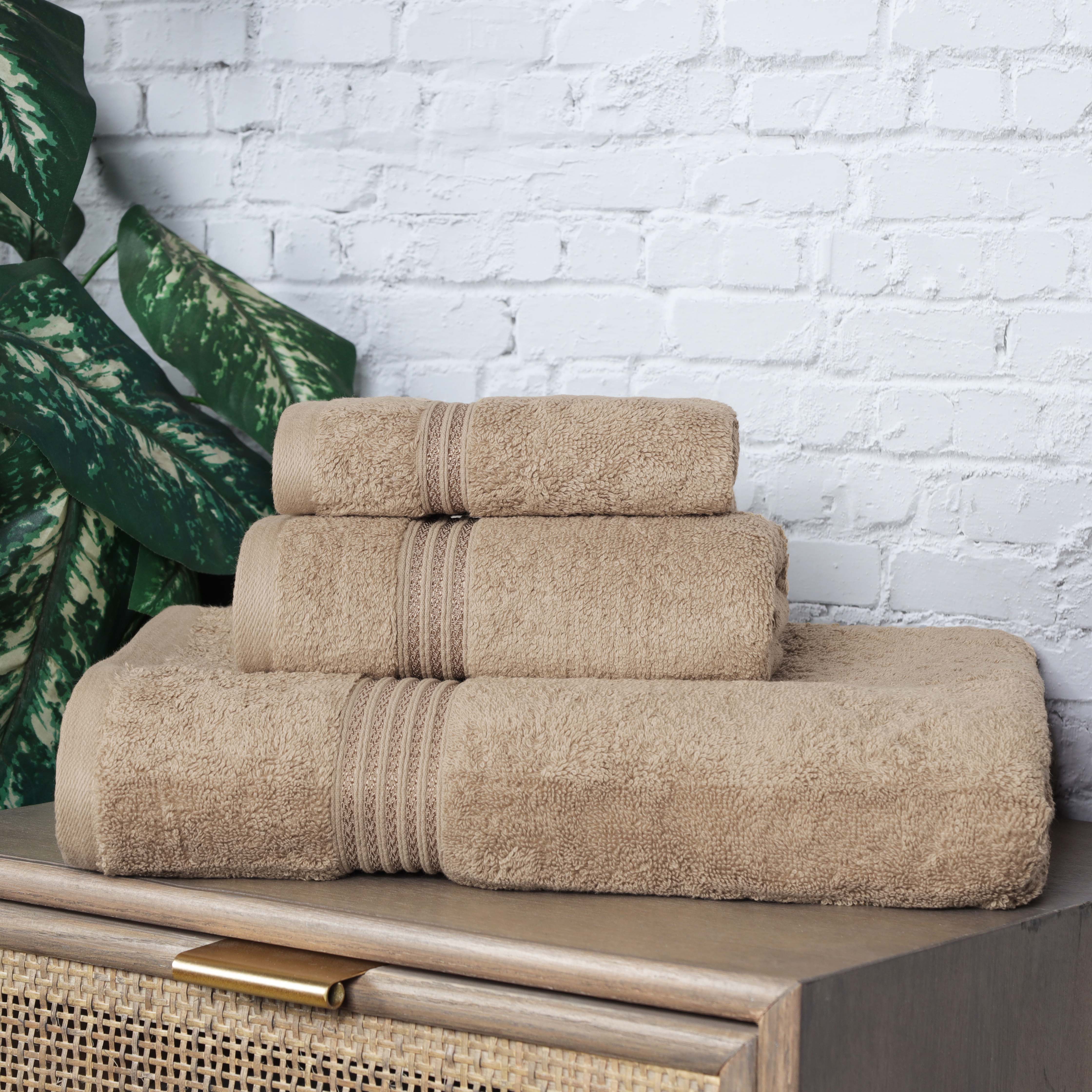 Premium Egyptian Cotton 3-Piece Towel Set - Ultra Soft, Highly Absorbent Bath Towels for Spa, Bathroom & Luxury Home Use