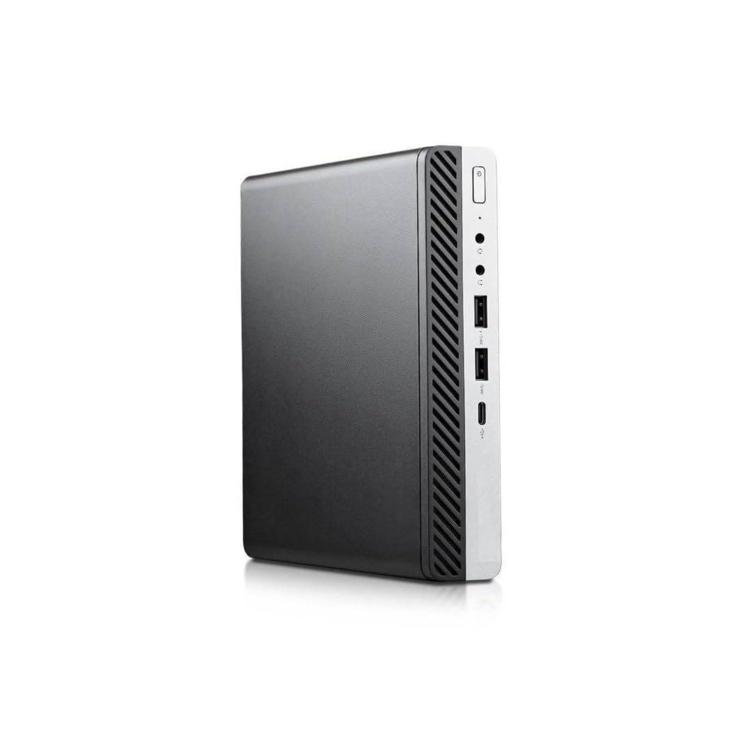 Refurbished EliteDesk Mini PC - Intel Core i5-7400T, 8GB RAM, 256GB M.2 SSD, Windows 11 Pro with Office 2021 & WiFi Adapter - Perfect for Home Office, Small Business & Digital Signage