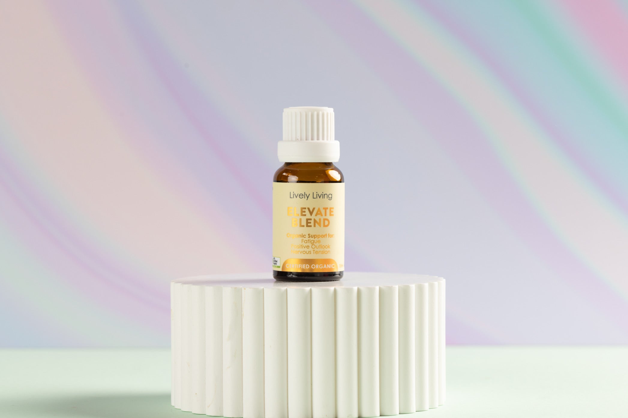 Certified Organic Elevate Essential Oil 15ml - Pure Aromatherapy Oil for Relaxation, Stress Relief & Home Diffuser