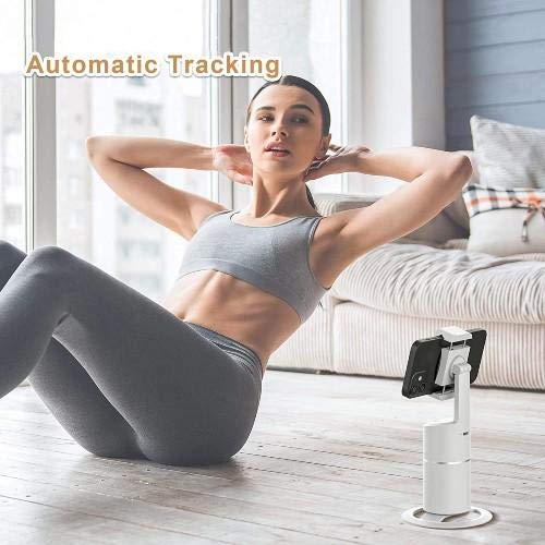BoxWave Cubot King Kong Mini Stand and Mount with PivotTrack360 Selfie Stand - Winter White | 360° Facial Tracking Pivot Stand for Cubot King Kong Mini | Perfect for Vlogging, Live Streaming & Hands-Free Video Calls