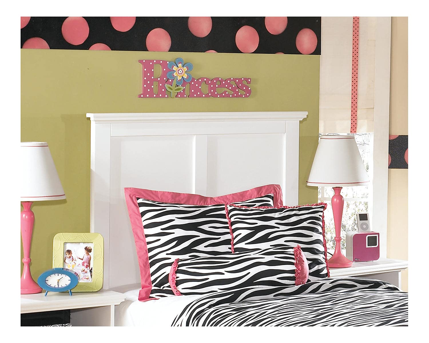 Signature Design by Ashley Bostwick Shoals Coastal Cottage Panel Headboard - Twin Size, White Wooden Headboard for Bedroom - Perfect for Coastal, Cottage & Farmhouse Decor Styles