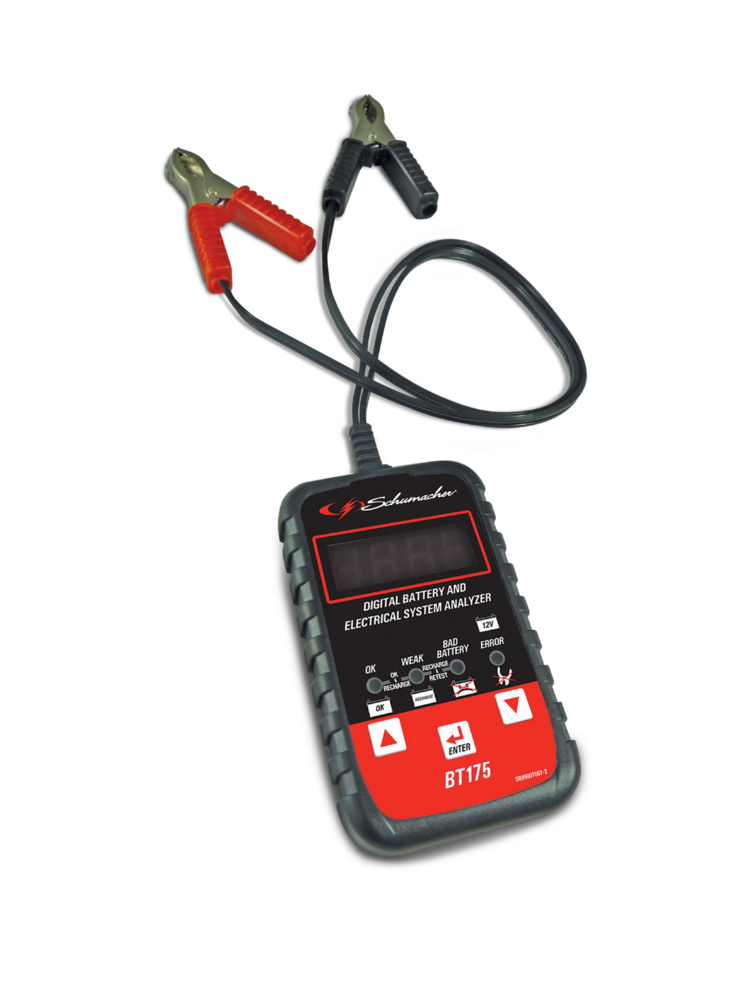 12V Digital Battery Tester and Analyzer - Car, Motorcycle, Boat Battery Voltage Meter - Perfect for Home, Garage & Roadside Emergency Use