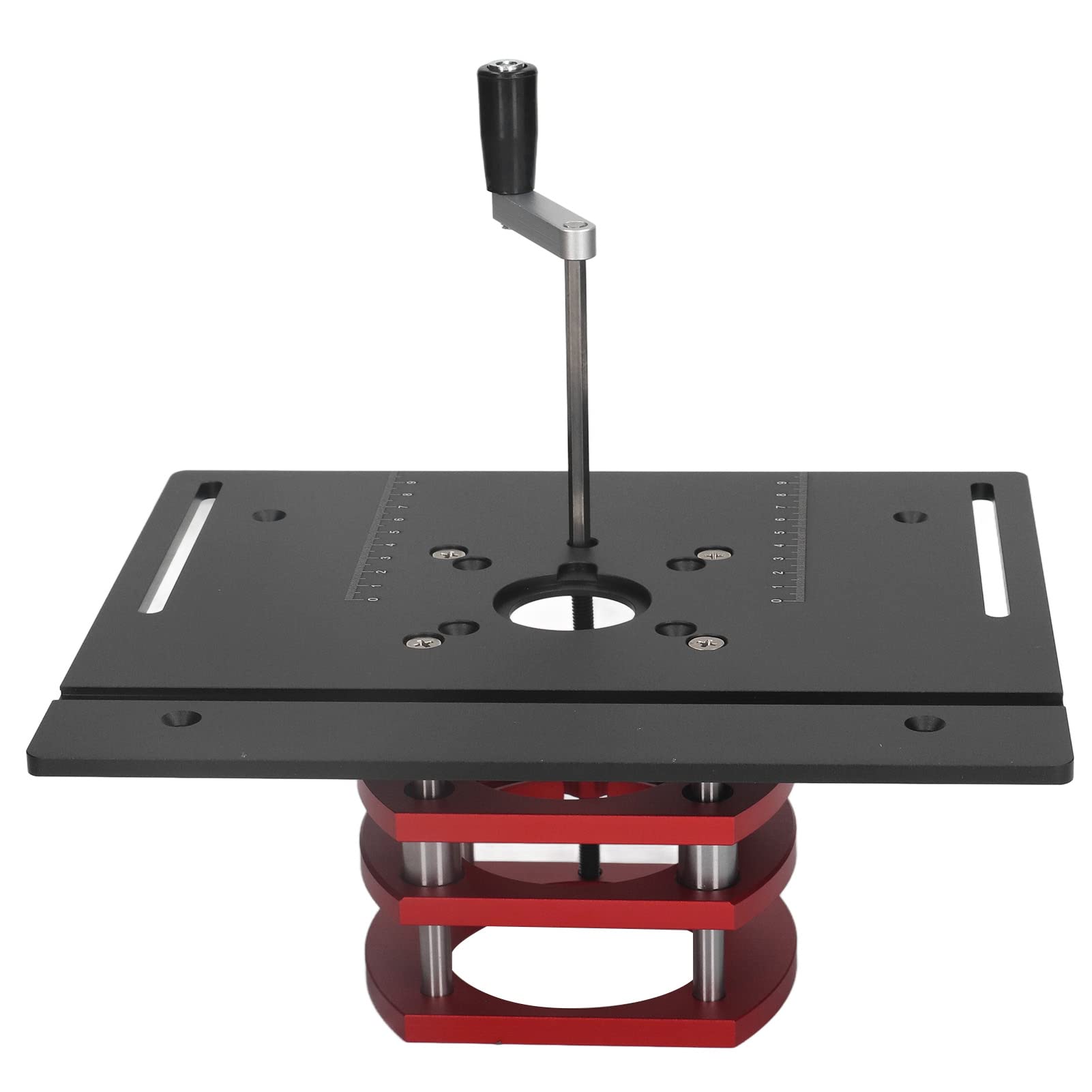 High Precision Router System Kit - Manual Lifting Router Table with Saw Insert Base Plate for Woodworking, Slotting & Trimming | Perfect for DIY Projects, Cabinet Making & Small Wood Crafts