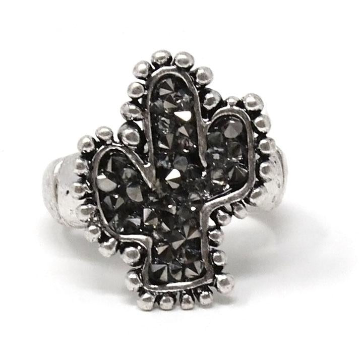 Cactus Stretch Ring for Women - Adjustable Boho Chic Jewelry for Everyday Wear | Perfect for Parties, Festivals, and Gifts