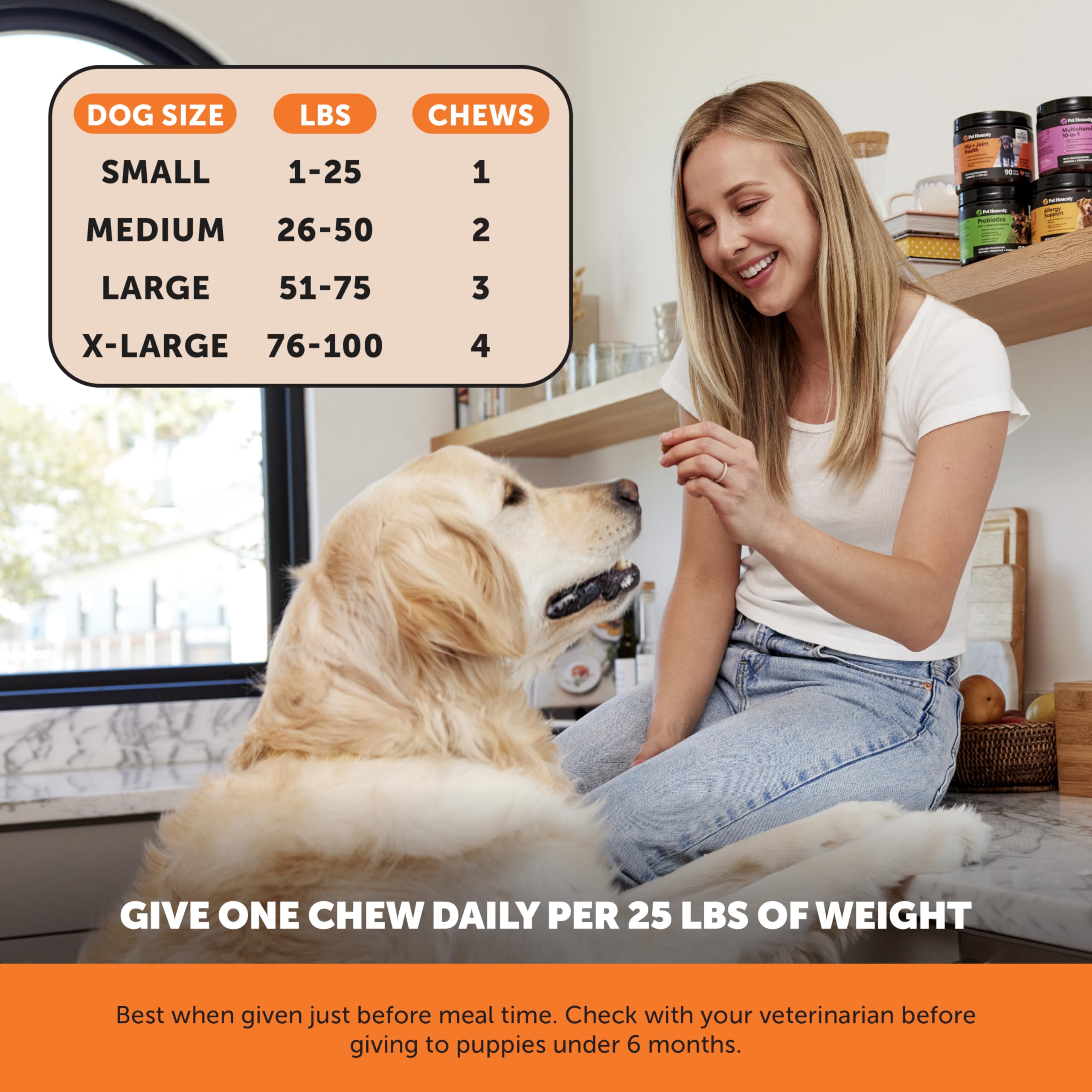 Pet Honesty Senior Hemp Hip & Joint Support for Dogs - Glucosamine, Collagen & MSM Supplement with Green Lipped Mussel - Helps Mobility & Discomfort in Aging Dogs - Peanut Butter Flavor (90 Count) - Perfect for Senior Dogs with Joint Stiffness & Daily Movement Support