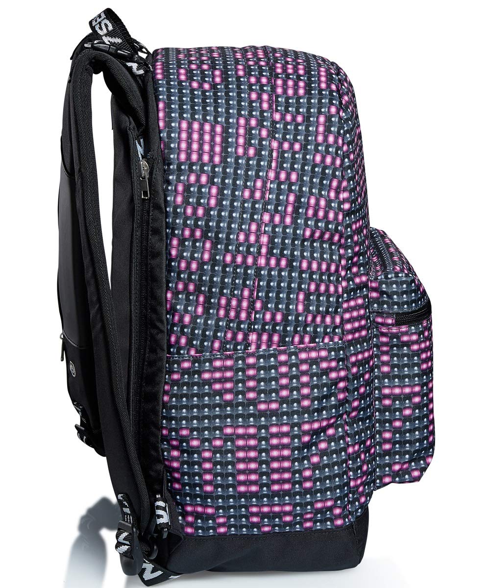 Seven Reversible LED Backpack with Shoulder Strap Lights - Double-Sided Design for School, Travel & Night Safety - Waterproof & Durable for Outdoor Activities