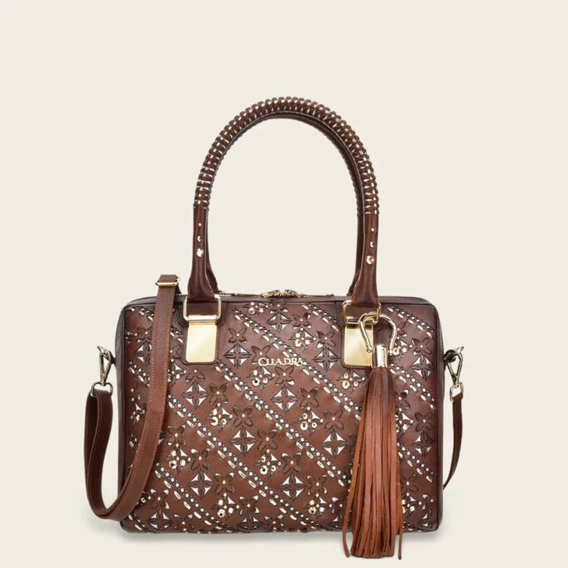 BO439RS White Cuadra Trendy Leather Ladies Purse Handbag for Women - Stylish Crossbody Bag for Work, Party & Daily Use