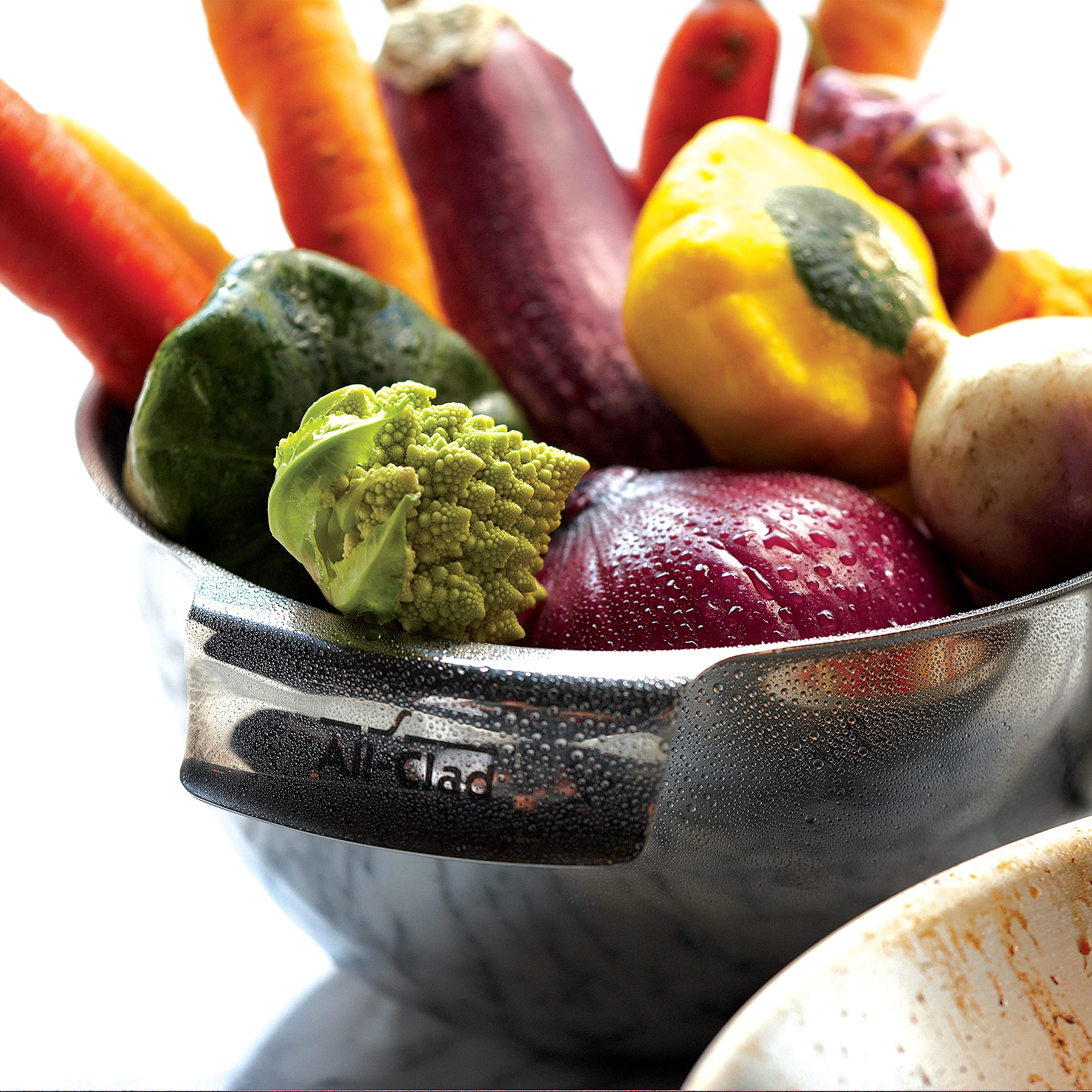Premium Stainless Steel Mixing Bowls Set (1.5, 3, 5 Quart) - All-Clad Kitchen Accessories for Baking, Cooking & Food Prep - Durable Metal Bowls with Non-Slip Base - Perfect for Home Chefs & Professional Kitchens