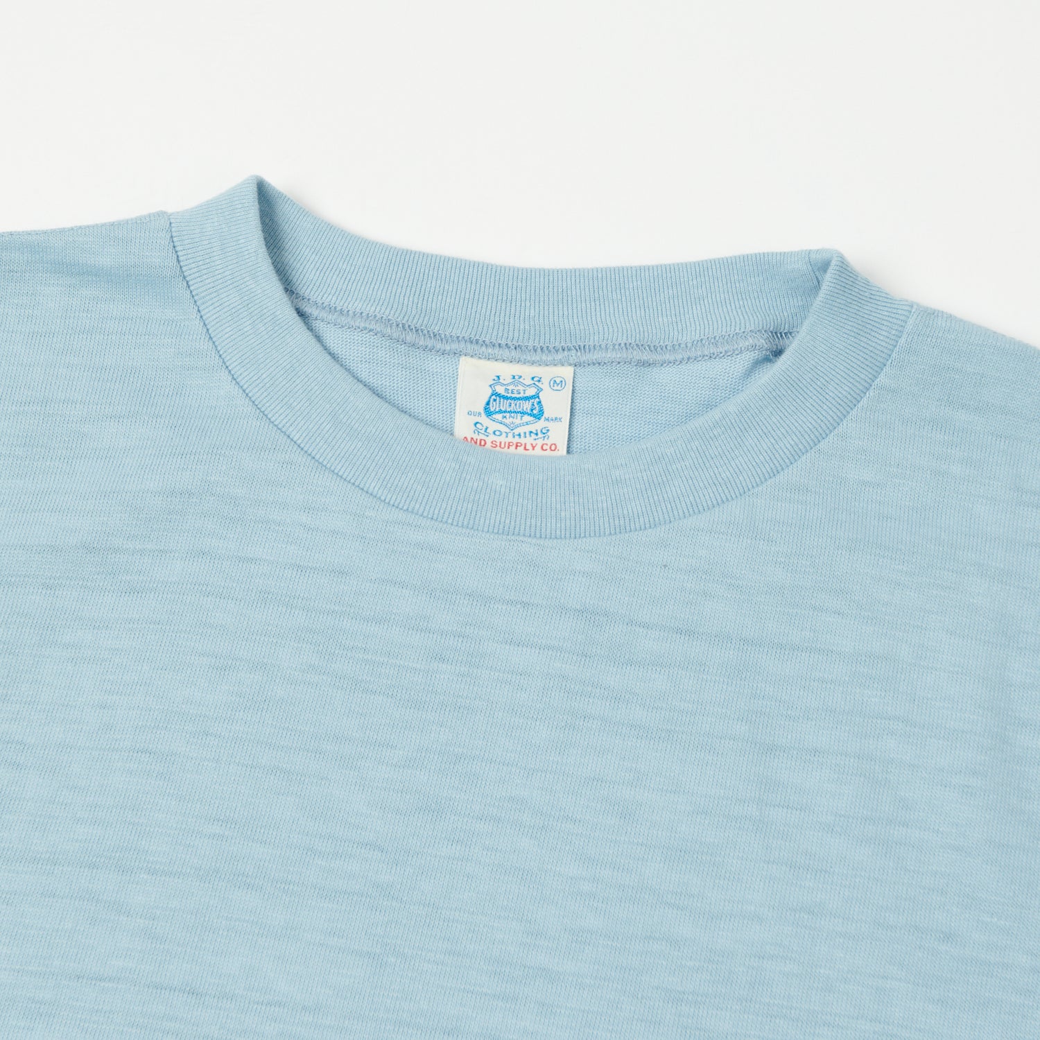 John Gluckow JG CS07 'Keeper' Pocket T-Shirt for Men - Sax Blue Casual Tee | Perfect for Everyday Wear, Street Style & Lounge Comfort