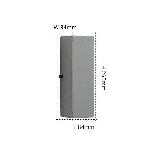 White Square Outdoor Up and Down Wall Lights - Modern LED Exterior Lighting for Patio, Garden, Facade & Entryway - Waterproof IP65 for All Weather Use