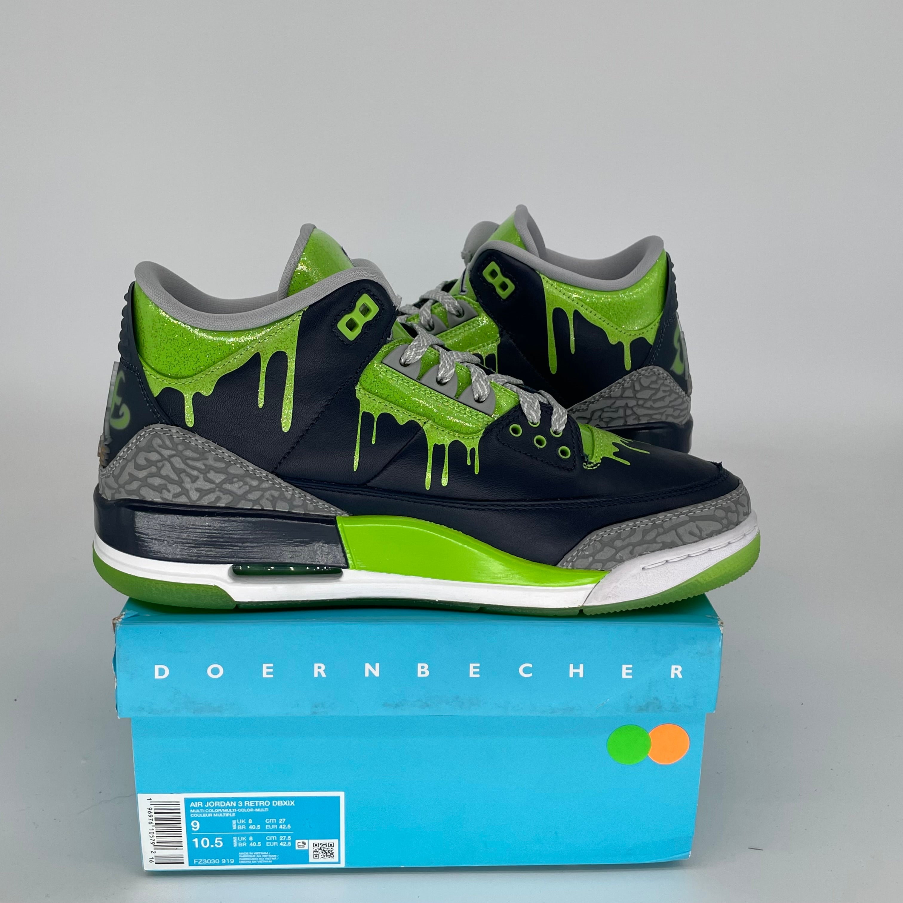 Original Title: AIR JORDAN 3 DOERNBECHER HUGO SIZE 9 FZ3030 919   Optimized Title: **Authentic Air Jordan 3 Doernbecher Hugo - Size 9 Men's Basketball Shoes (Style: FZ3030-919) - Limited Edition Sneakers for Collectors & Streetwear Fashion**    Usage Scenarios: **Perfect for Sneaker Collectors, Basketball Games, and Urban Street Style**
