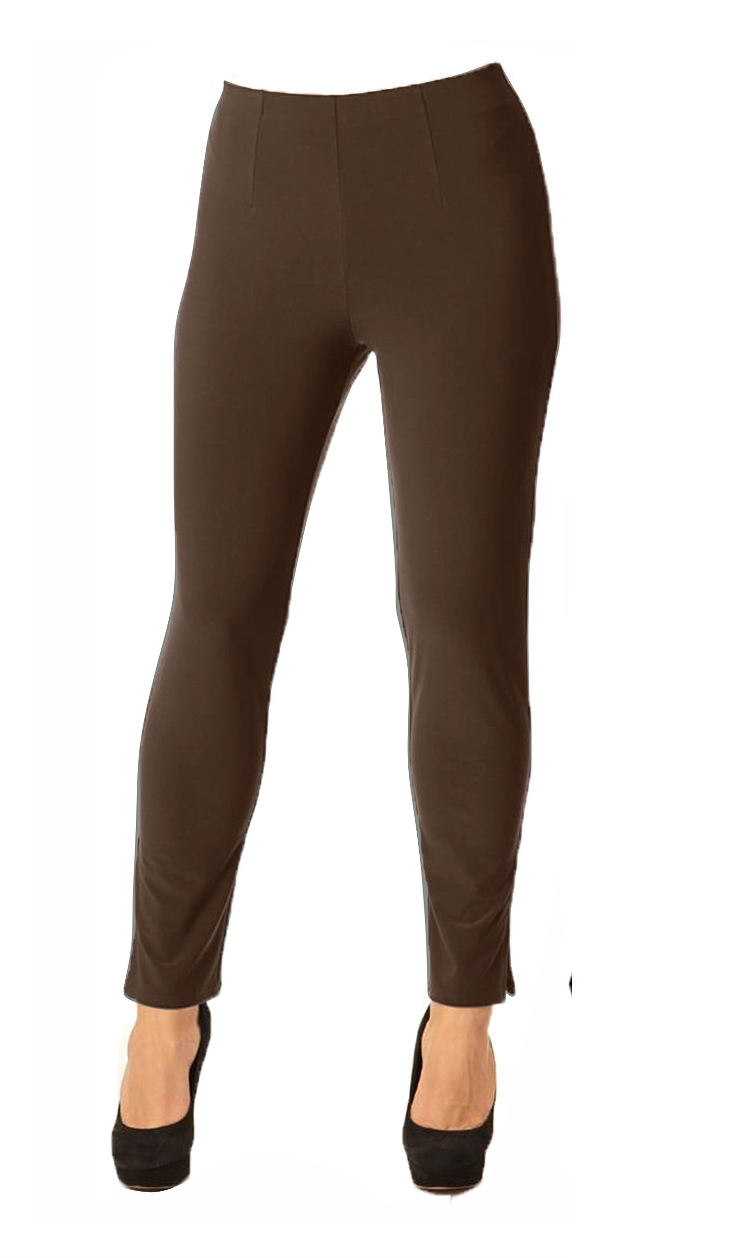Stylish Alisha D Travel Wear Pencil Pants - Flat Front, Slimming Darted Fit with Bottom Slit Detail for Women | Perfect for Business Trips, Office Wear & Travel Outfits