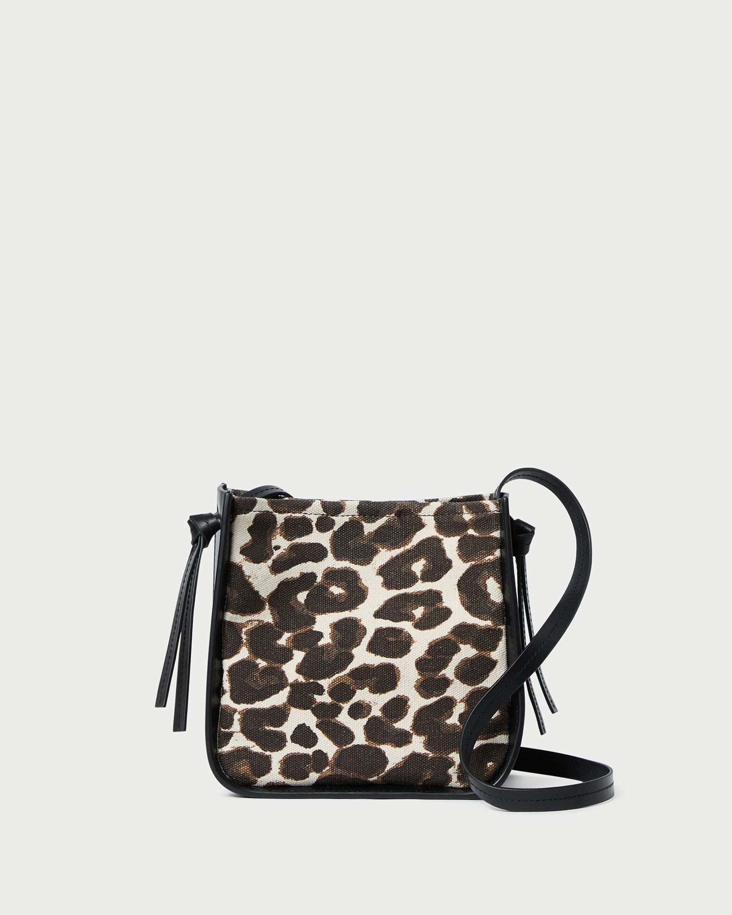 Avalon Leopard Print & Black Canvas Crossbody Bag for Women - Stylish & Lightweight Purse for Daily Use, Travel & Shopping