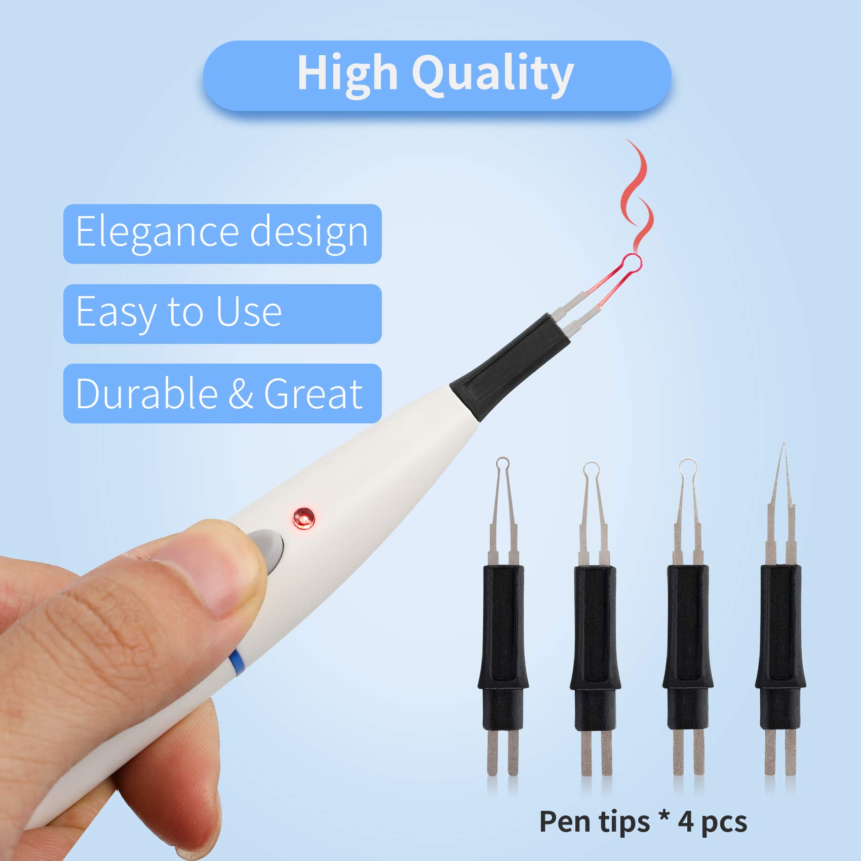 **Premium Dental Gutta Percha Point Cutter with 4 Replaceable Tips – Heated Endodontic Obturation System for Root Canal Filling | Ideal for Dentists & Endodontic Procedures**    *(Use Case: Perfect for precise gutta-percha cutting, root canal sealing, and professional dental treatments in clinics or dental offices.)*