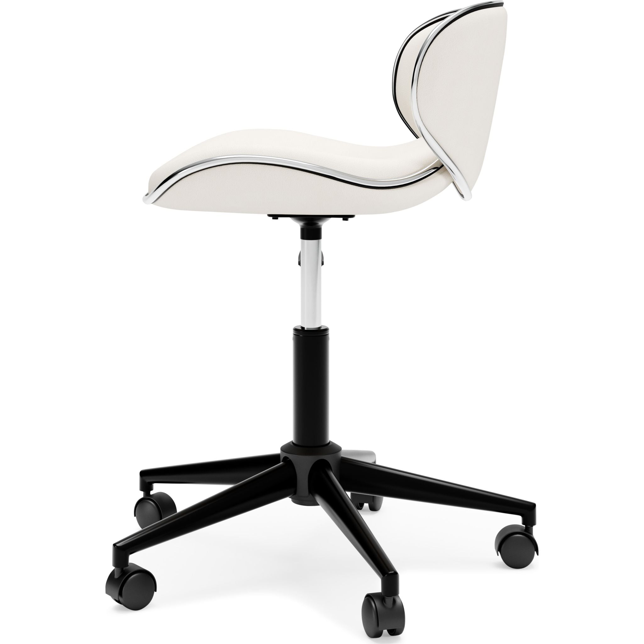 Beauenali Ergonomic Office Chair - Adjustable Height, Lumbar Support, Swivel Rolling Desk Chair for Home & Office - White - Perfect for Work, Gaming & Study
