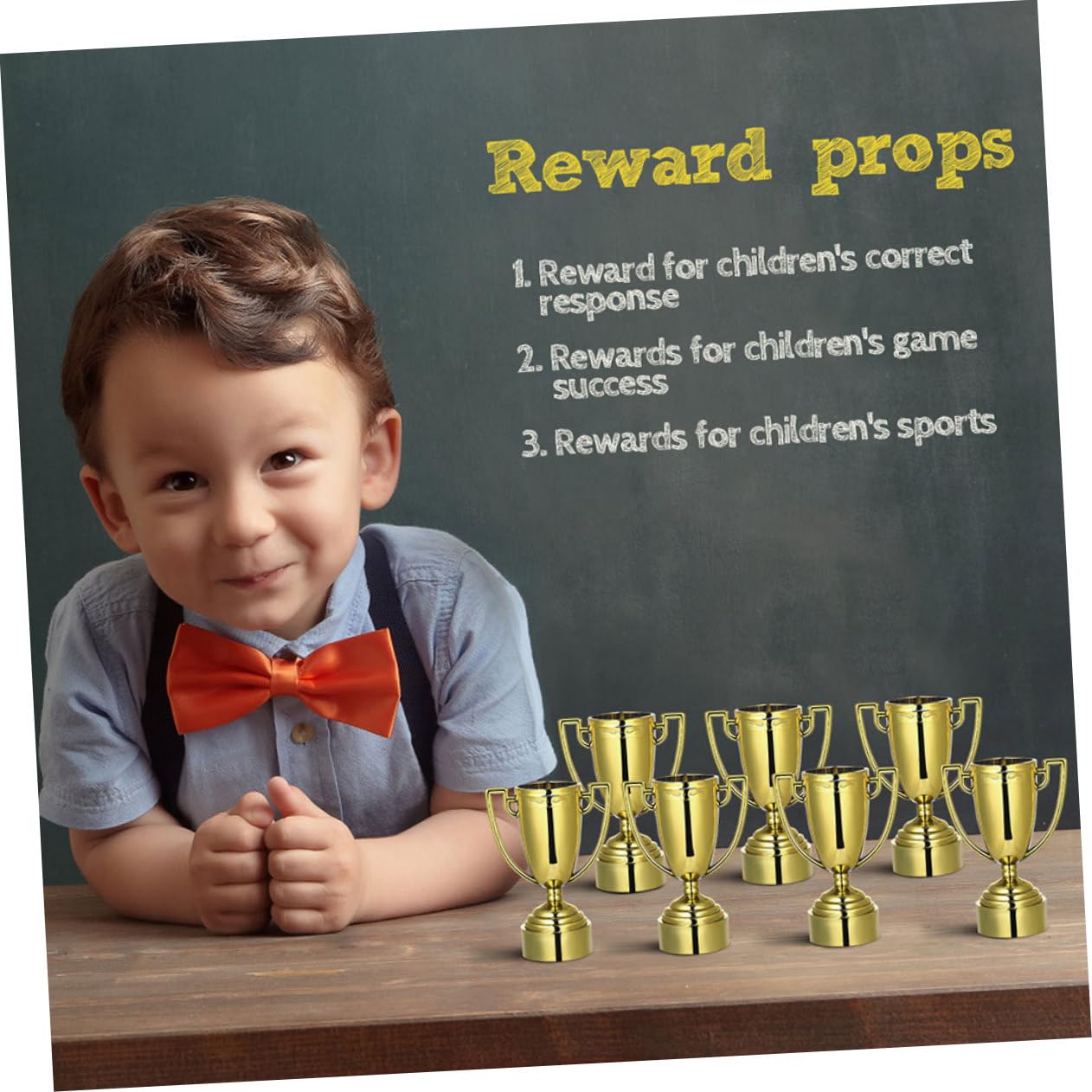 Toddmomy 20-Piece Golden Plastic Trophy Toy Set for Kids - Perfect for Award Ceremonies, Classroom Rewards & Birthday Party Favors