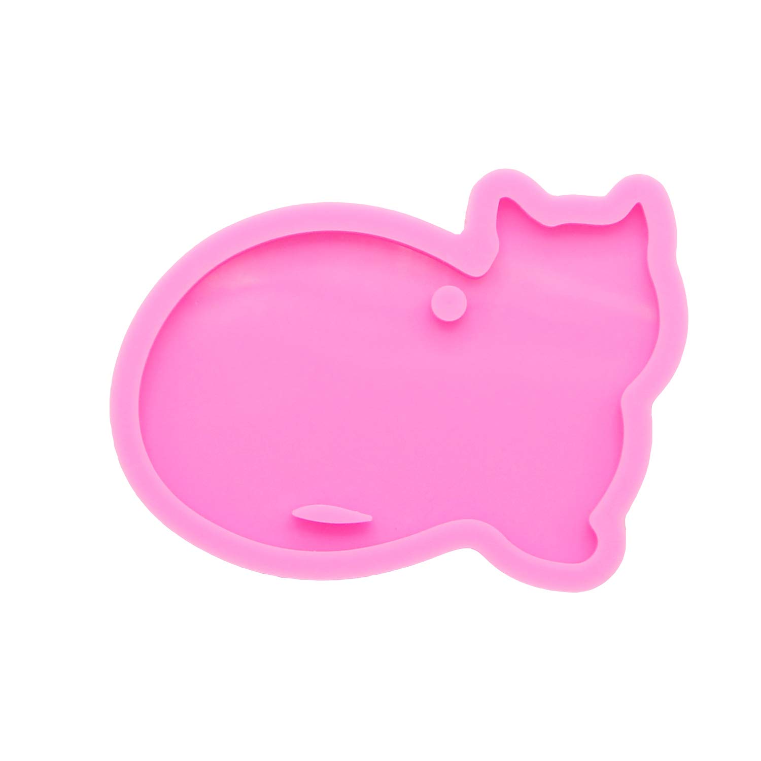 DIY Cat Silicone Mold for Keychain Jewelry Making - Epoxy Resin Craft Molds for Handmade Keychains - Perfect for Resin Art, DIY Gifts, and Craft Projects