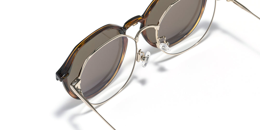 JINS Switch FASHION Metal Frame Glasses - Lightweight & Durable Eyewear for Men & Women | Perfect for Reading, Driving & Daily Wear