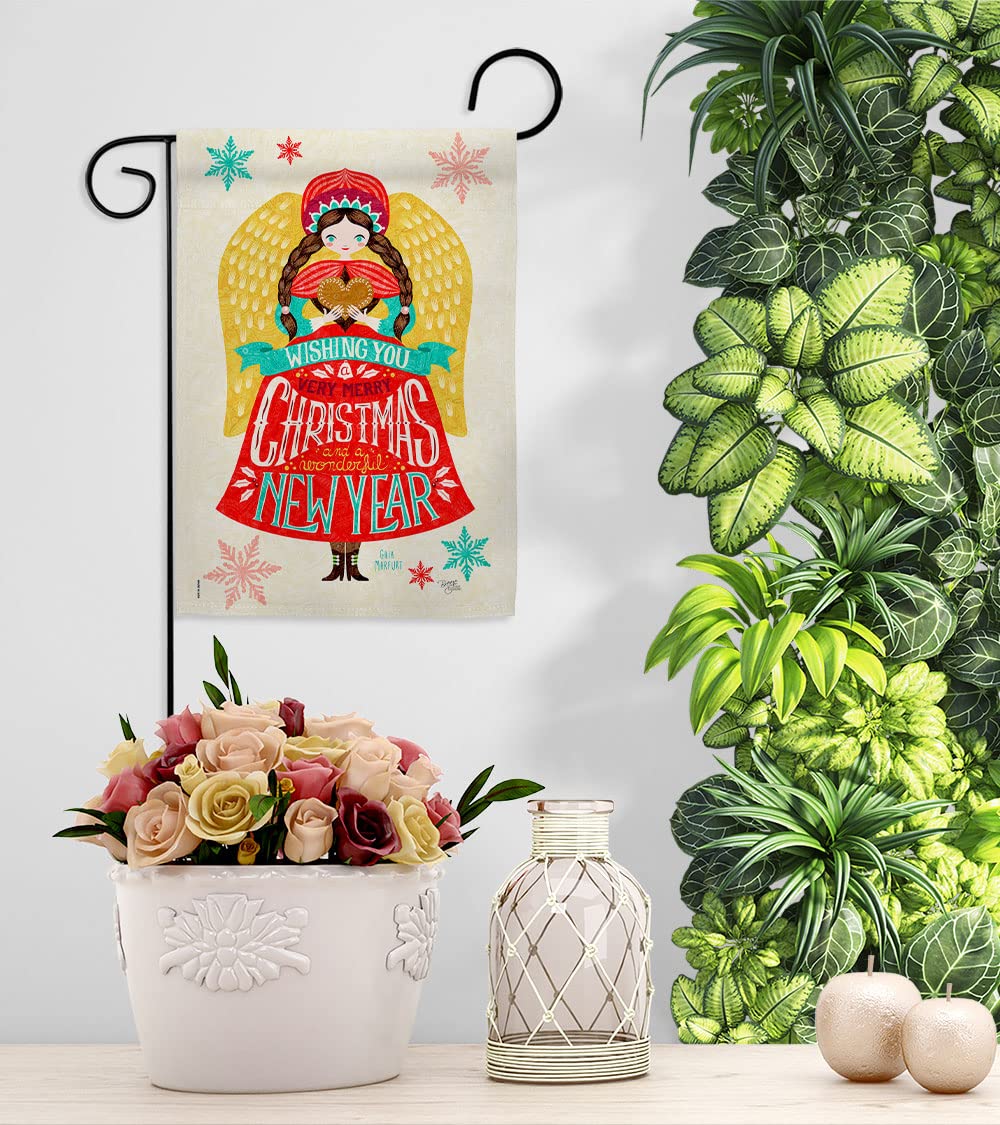 Christmas Girl Tapestry & Garden Flag - Winter Holiday Decor for Outdoor & Yard