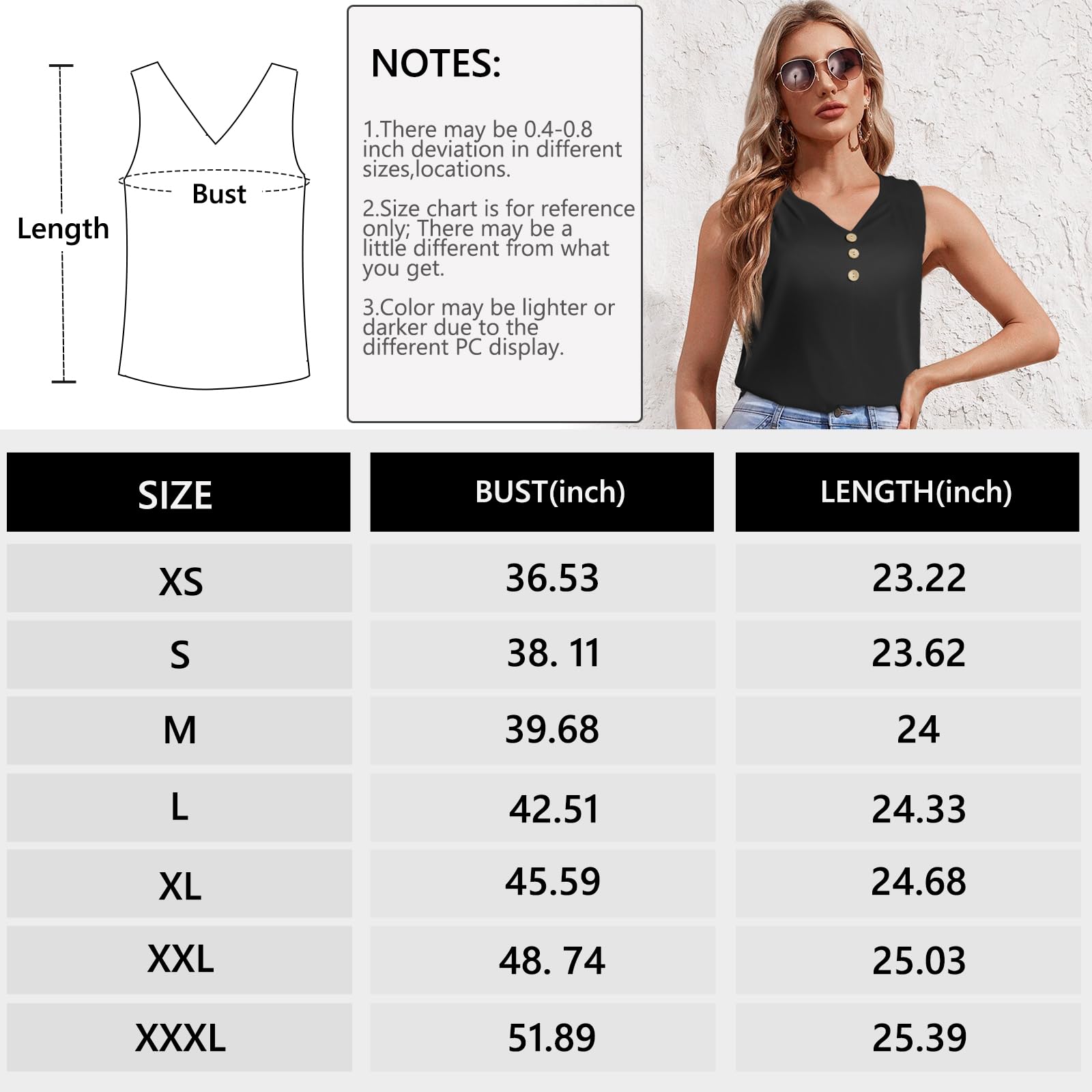 Women's Summer V-Neck Sleeveless Silk Satin Blouse - Casual & Dressy Button Down Shirt for Going Out, Date Night & Office Wear | 2024 Fashion Trend