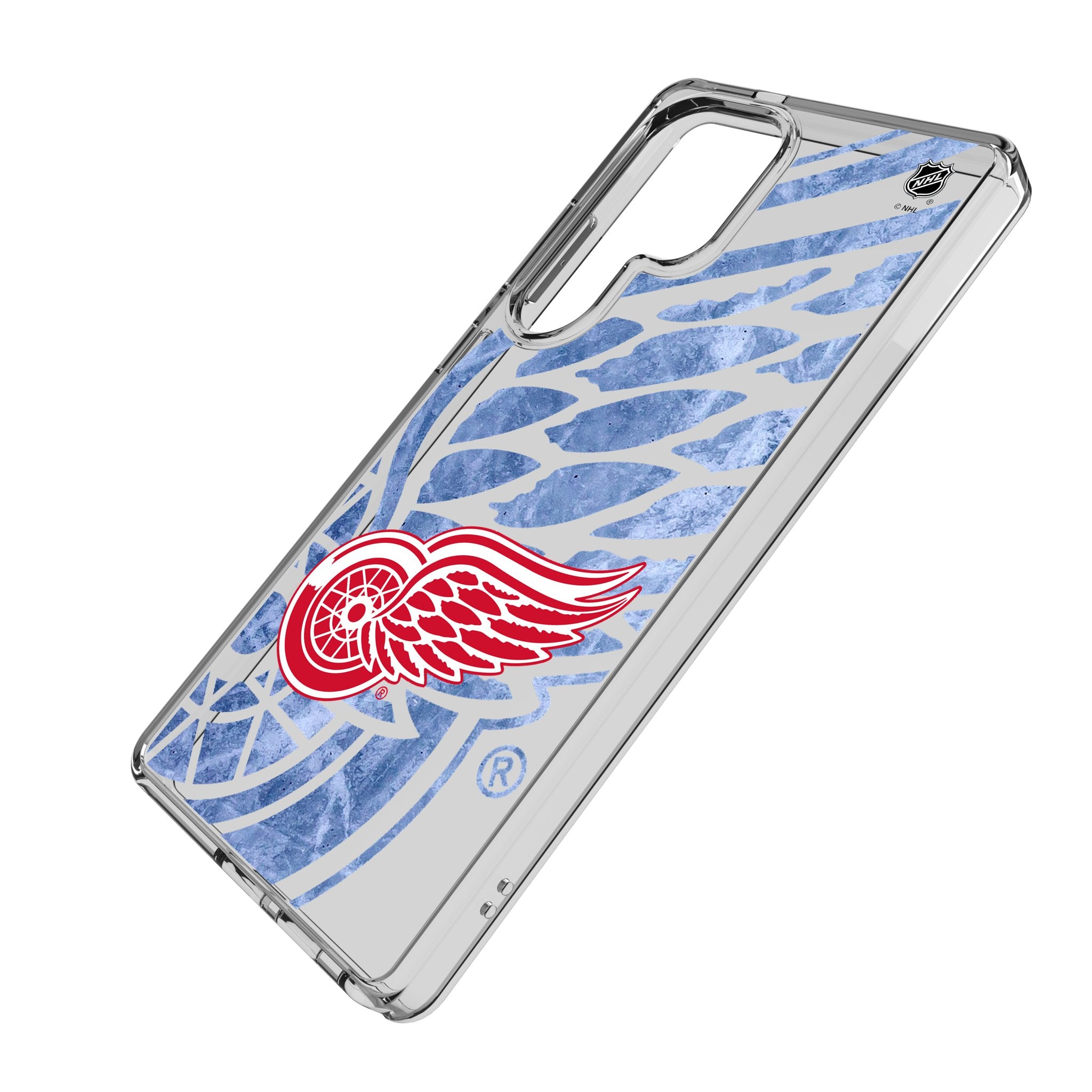 Detroit Red Wings NHL Ice Tilt Clear Phone Case for Samsung Galaxy S23/S22/S21 - Durable Protective Cover for Hockey Fans | Perfect for Game Day & Everyday Use