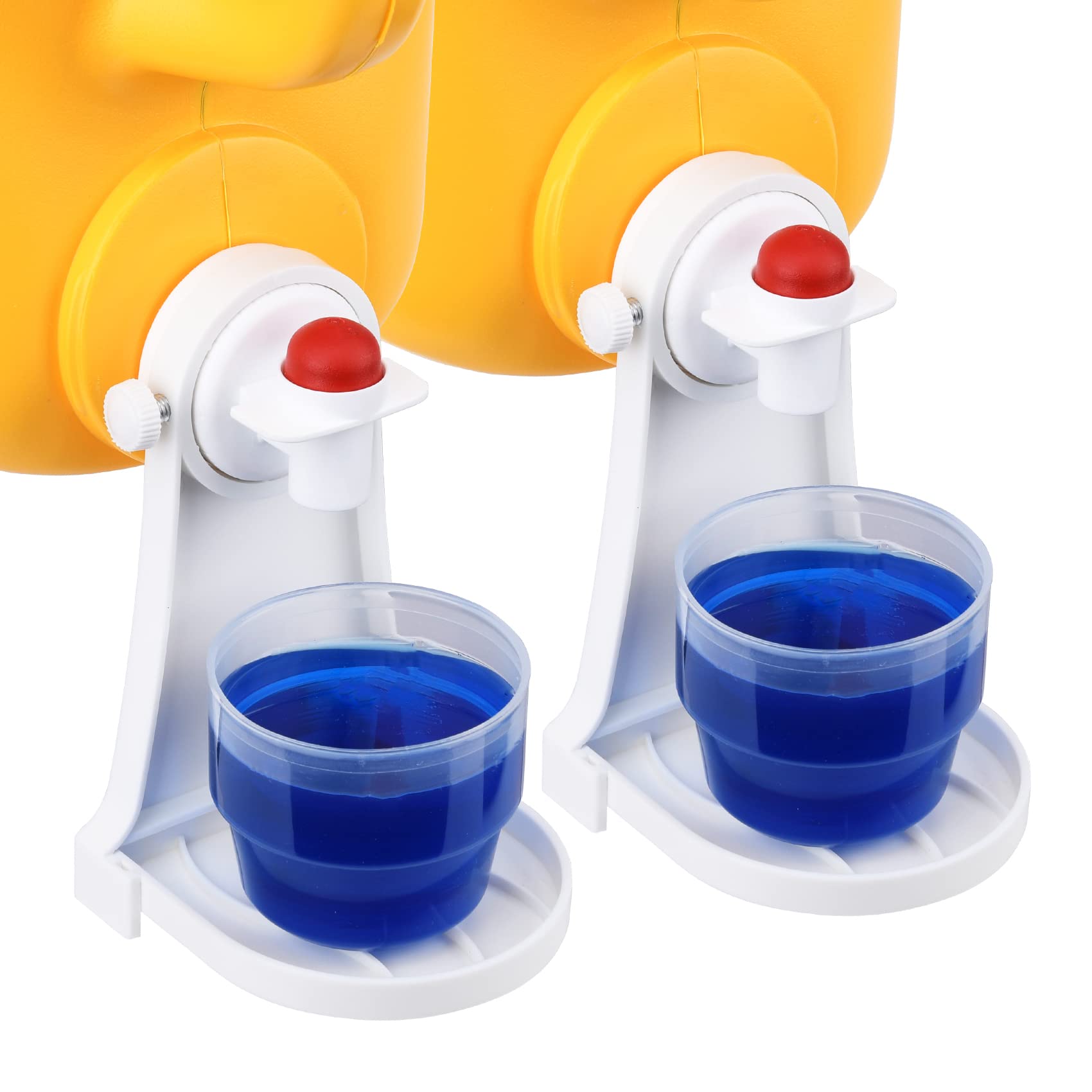 Laundry Detergent Cup Holder & Fabric Softener Dispenser - Drip-Free Soap Catcher for Washing Machine Bottles (2-Pack) | Keep Washer, Dryer & Laundry Area Clean | Ideal for Laundry Rooms, Apartments & Shared Spaces