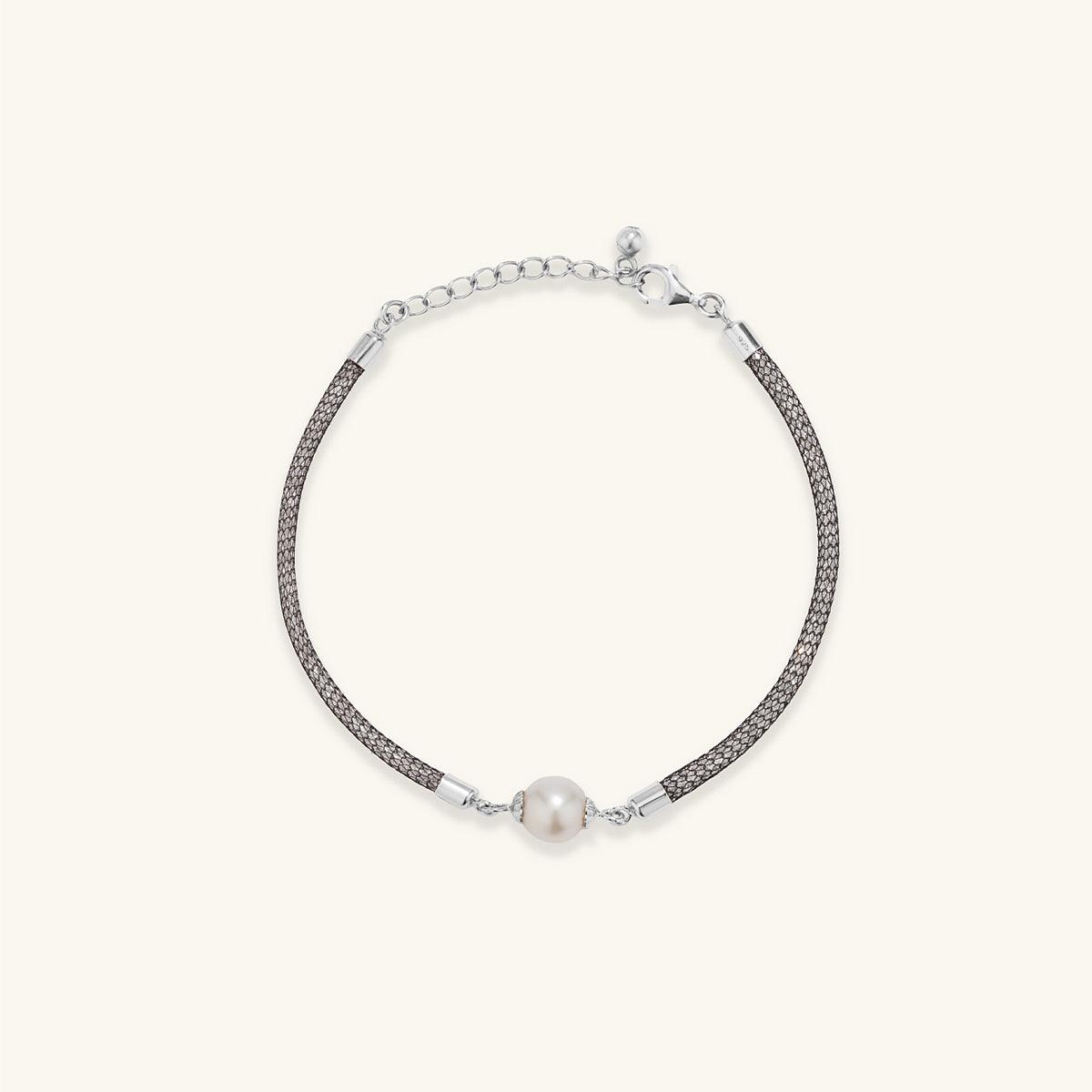 Elegant Black Pearl Crystal Bracelet for Women - Perfect for Parties, Weddings & Special Occasions