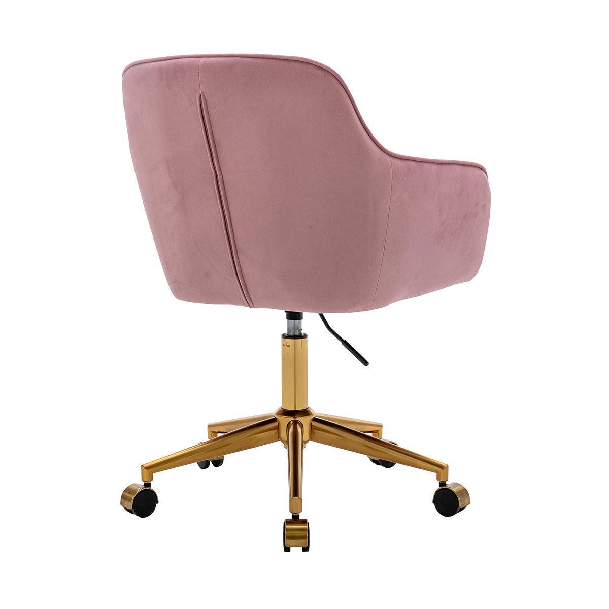 Ava Velvet Office Arm Chair - Ergonomic Desk Chair for Home & Office - Comfortable Upholstered Executive Chair for Work, Study, or Gaming