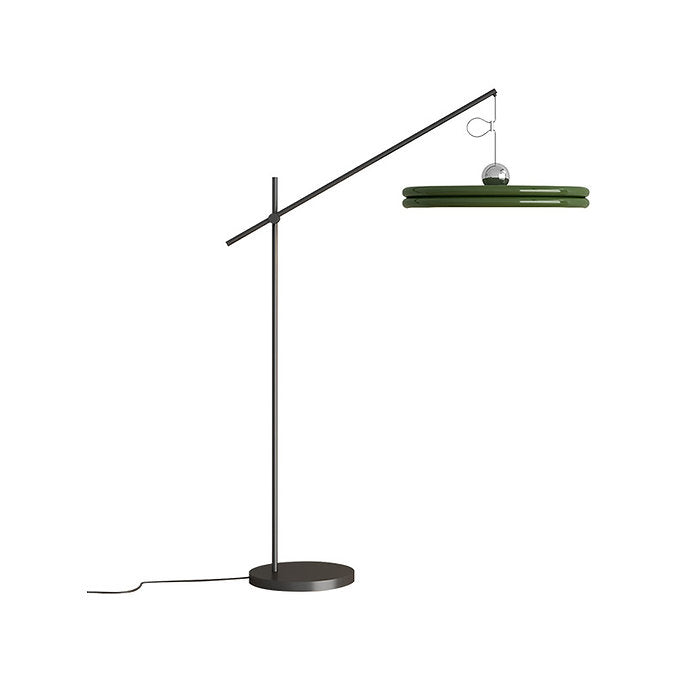 Modern Round LED Floor Lamp - Scandinavian Design for Living Room, Bedroom & Office - Energy Efficient Lighting for Home Decor