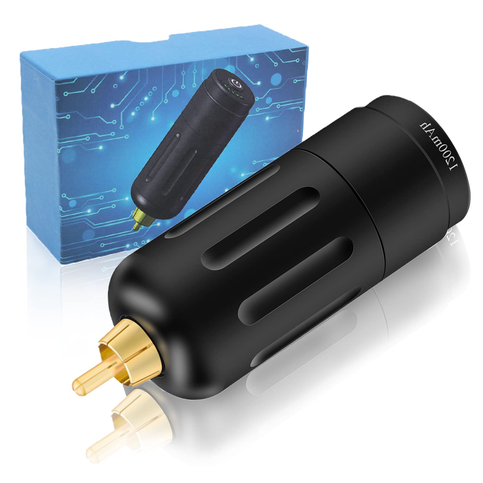 Mini Power Supply for Makeup Rotary Machine Pen - RCA Connection Power Adapter | Professional Tattoo & Permanent Makeup Equipment Accessories | Perfect for Tattoo Artists & Beauty Salons