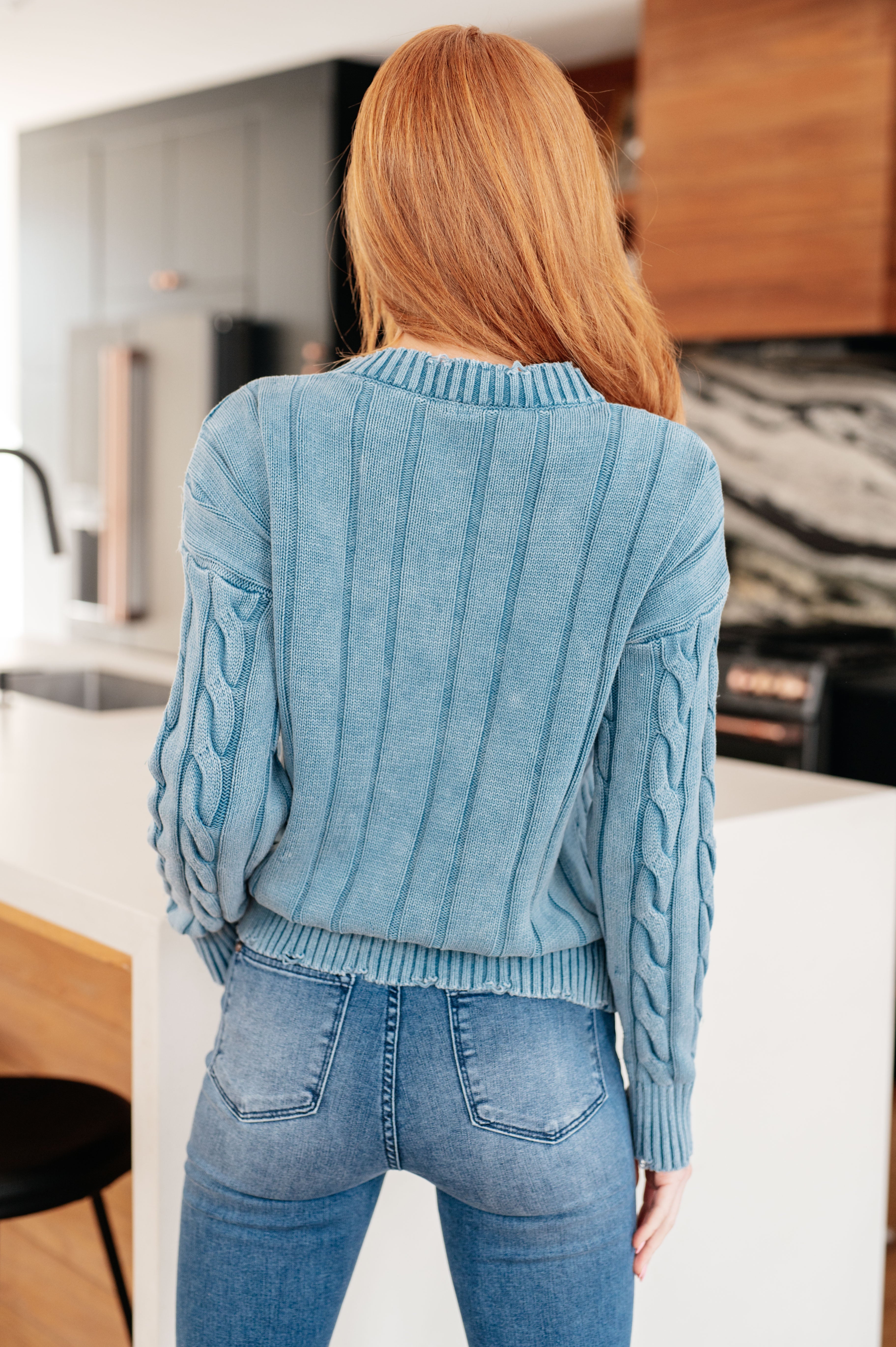 Cozy Cable Knit Sweater for Women - Soft Winter Pullover for Casual & Office Wear