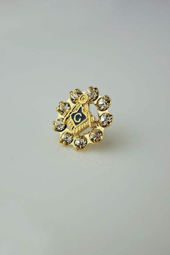 Masonic Ladies Brooch - Elegant Masonic Jewelry for Women - Freemason Sisterhood Gift - Perfect for Lodge Events, Weddings & Special Occasions