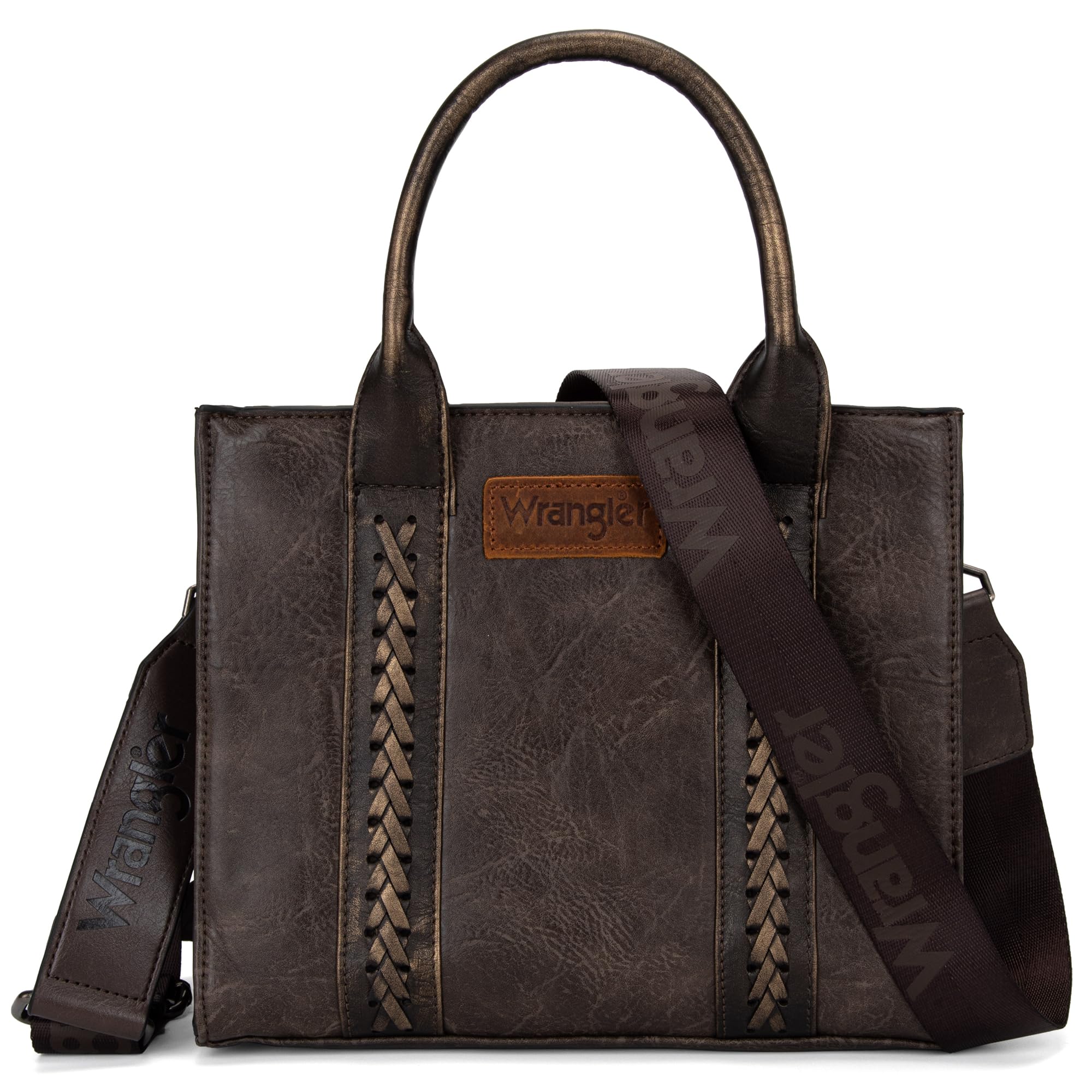 Wrangler Women's Tote Bag with Adjustable Strap - Stylish Top Handle Handbag & Purse for Work, Travel & Daily Use