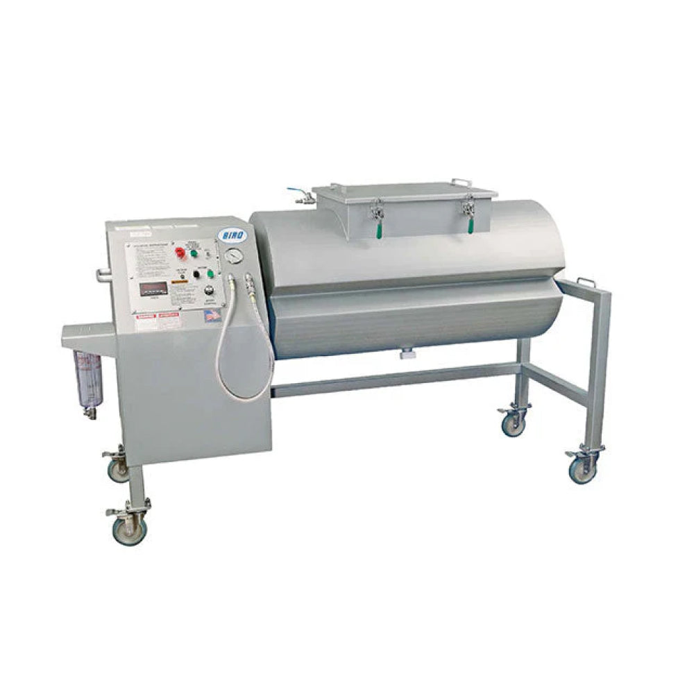 Biro VTS 500 Commercial Vacuum Tumbler - 3/4 HP Stainless Steel Meat Marinator for Restaurants & Catering - Perfect for Tenderizing and Marinating Beef, Poultry & Seafood