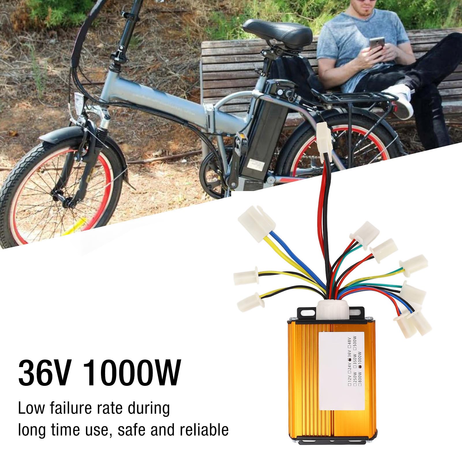 Premium Aluminum Alloy Brushed Motor Controller - Durable Groove Design for Electric Scooters, Bikes & Tricycles | Long-Lasting Performance for Commuting & Outdoor Adventures