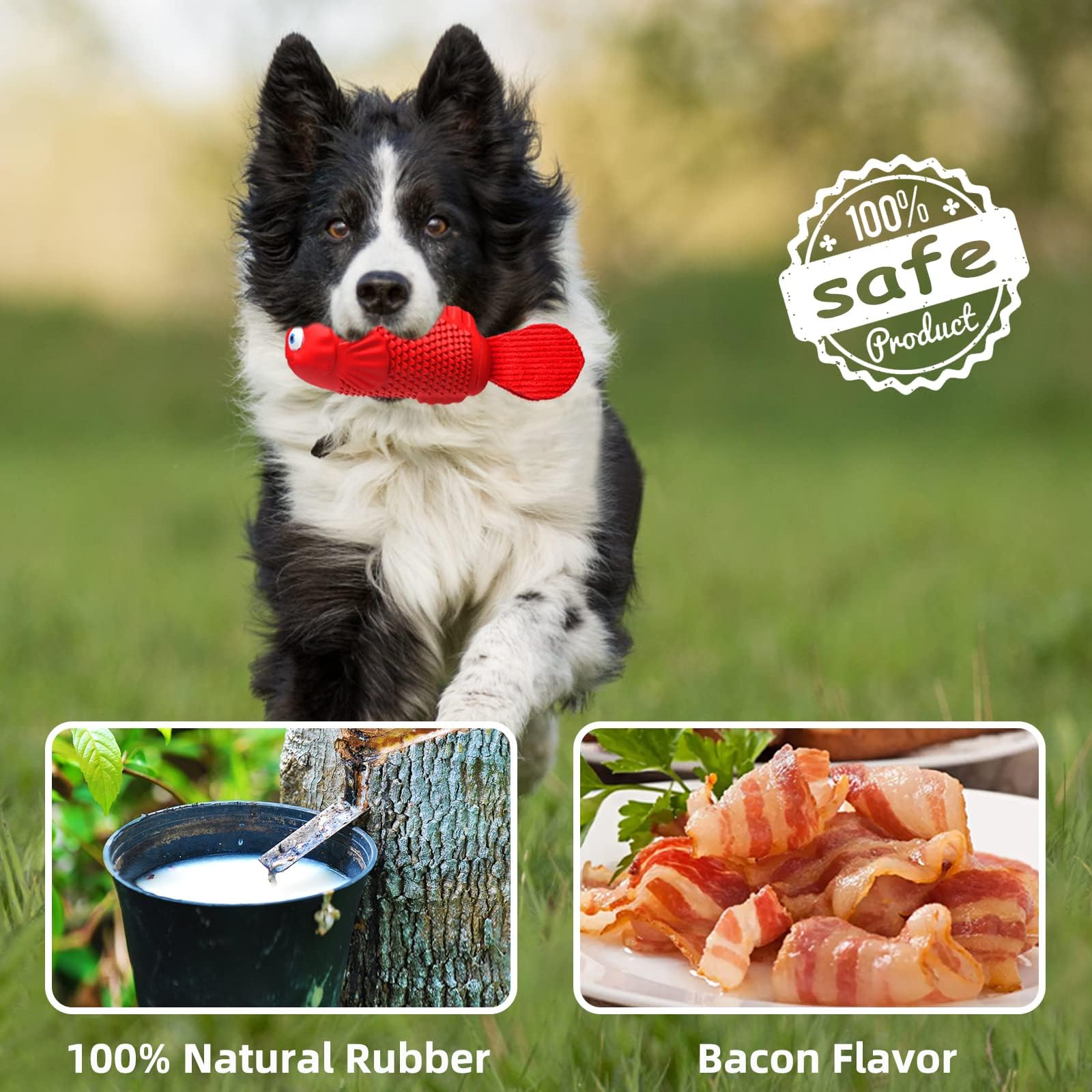 Durable Dog Chew Toys for Aggressive Chewers - Large Breed Tough Chew Toys for Medium Dogs - Indoor/Outdoor Play