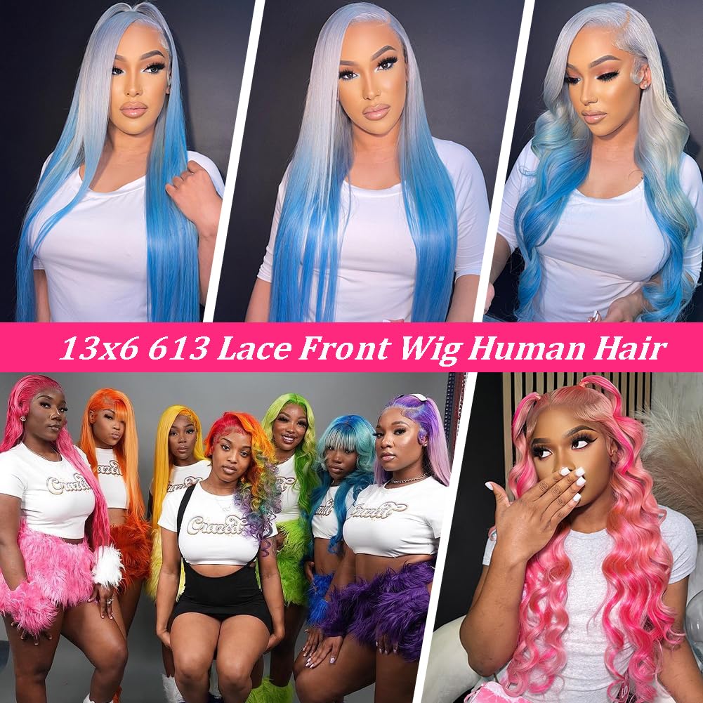 24 Inch 613 Blonde 13x6 HD Lace Front Wig Human Hair Straight 200 Density Pre Plucked With Baby Hair | Natural Looking Lace Frontal Wigs for Daily Wear, Cosplay, Parties & Special Occasions