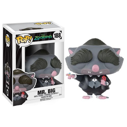 Disney Pop! Vinyl Figure - Mr. Big from Zootopia Movie - Collectible Funko Pop! Toy for Kids & Adults - Perfect for Display, Gifts, and Disney Collections