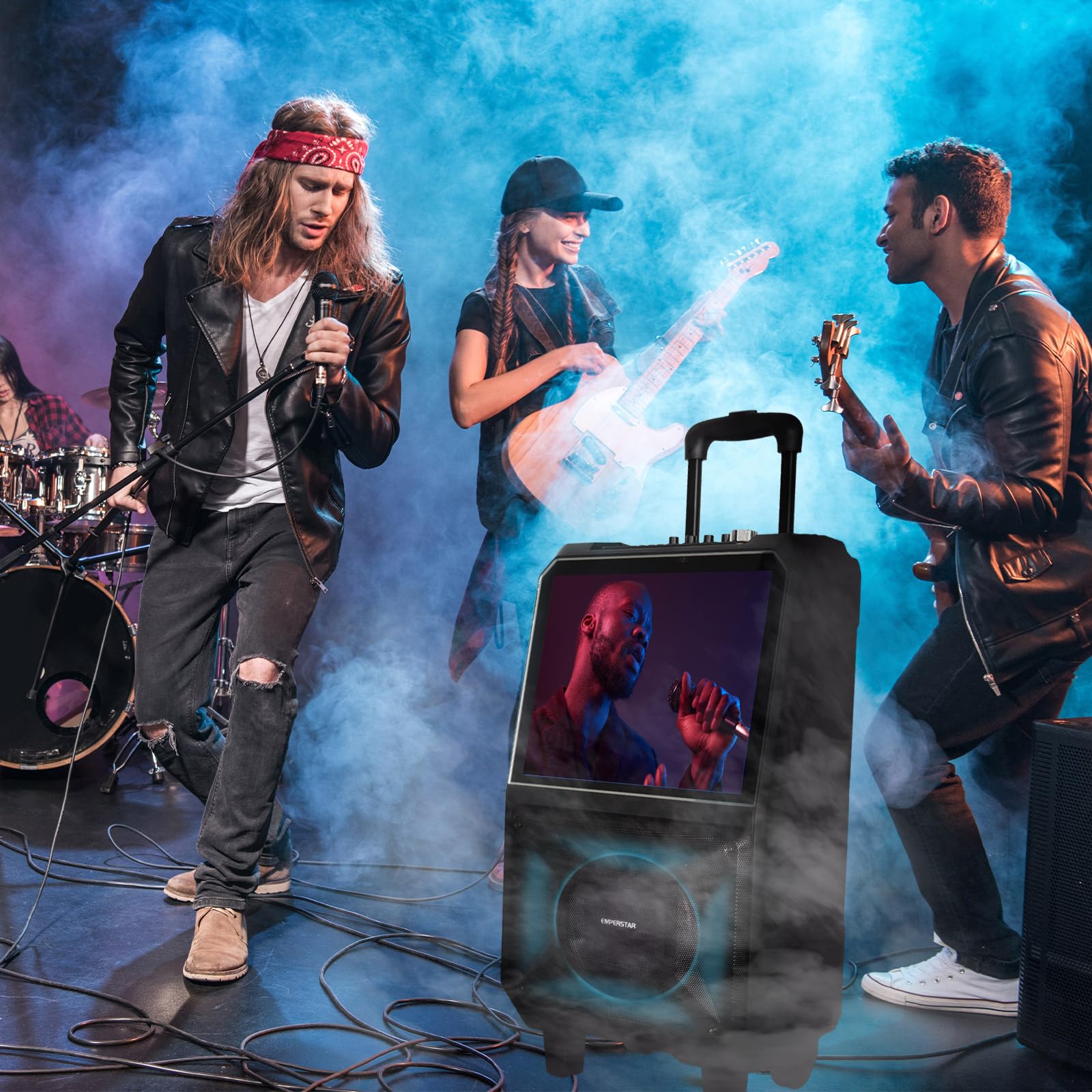 Portable Karaoke Machine with Built-in 15
