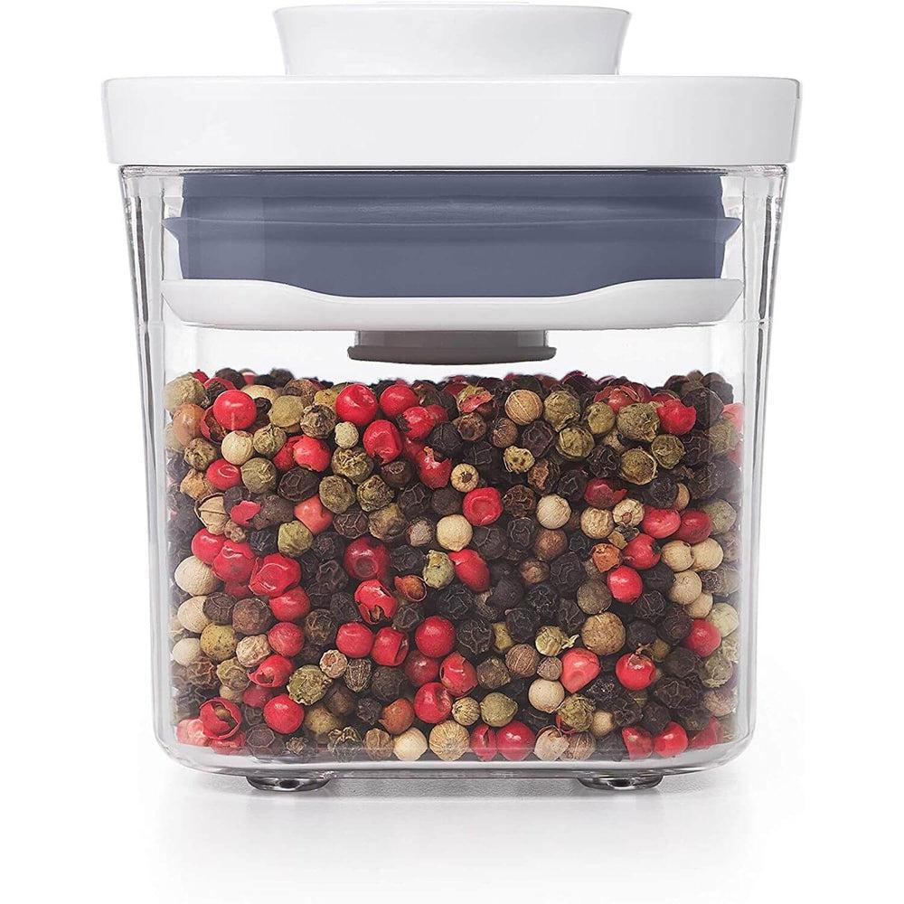 OXO Pop 2.0 200ml Mini Square Pantry Storage Container - Perfect for Organizing Spices, Coffee, Tea & Dry Goods in Kitchen, Pantry or Office