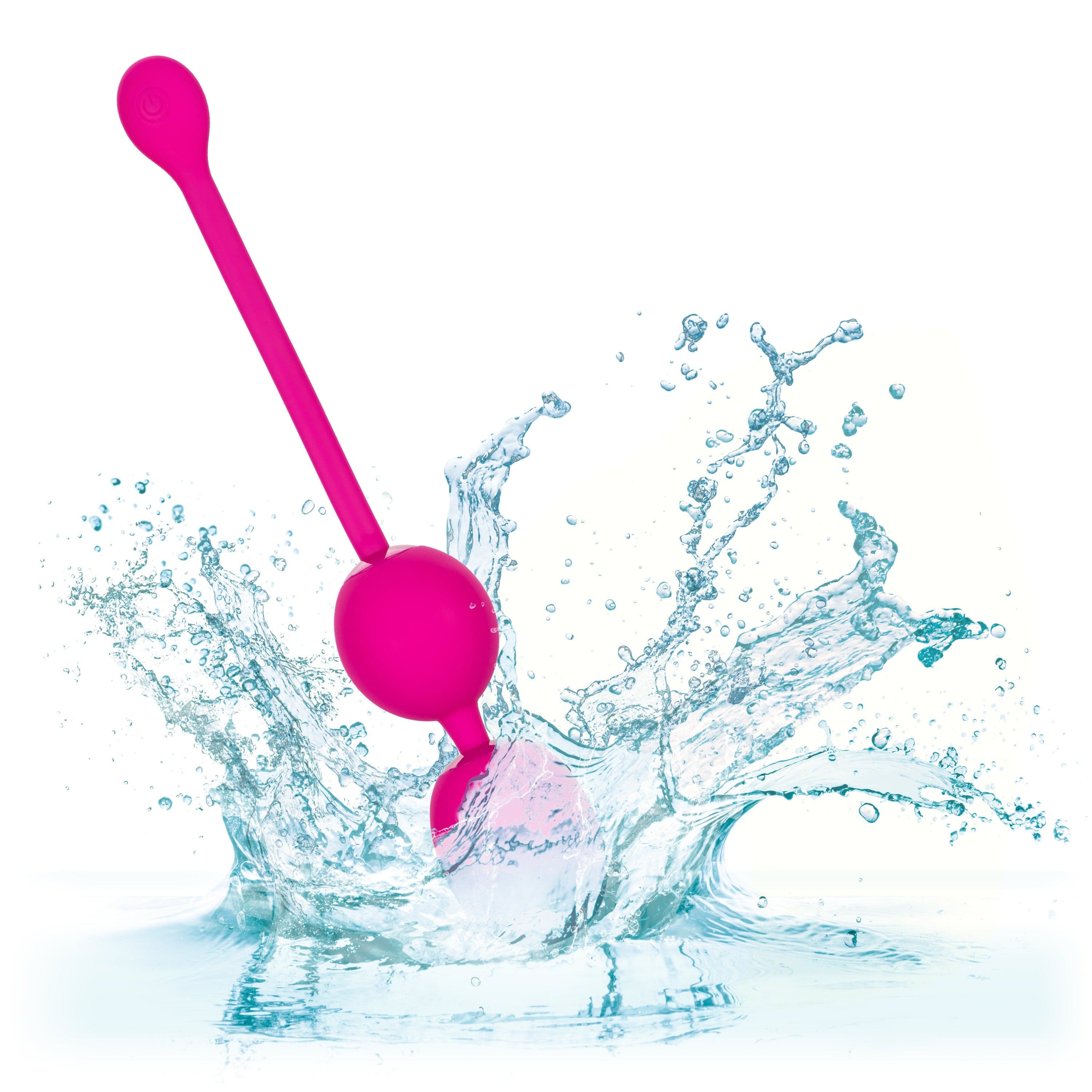 Rechargeable Dual Kegel Exerciser in Pink - Strengthen Pelvic Floor Muscles for Women's Health & Postpartum Recovery