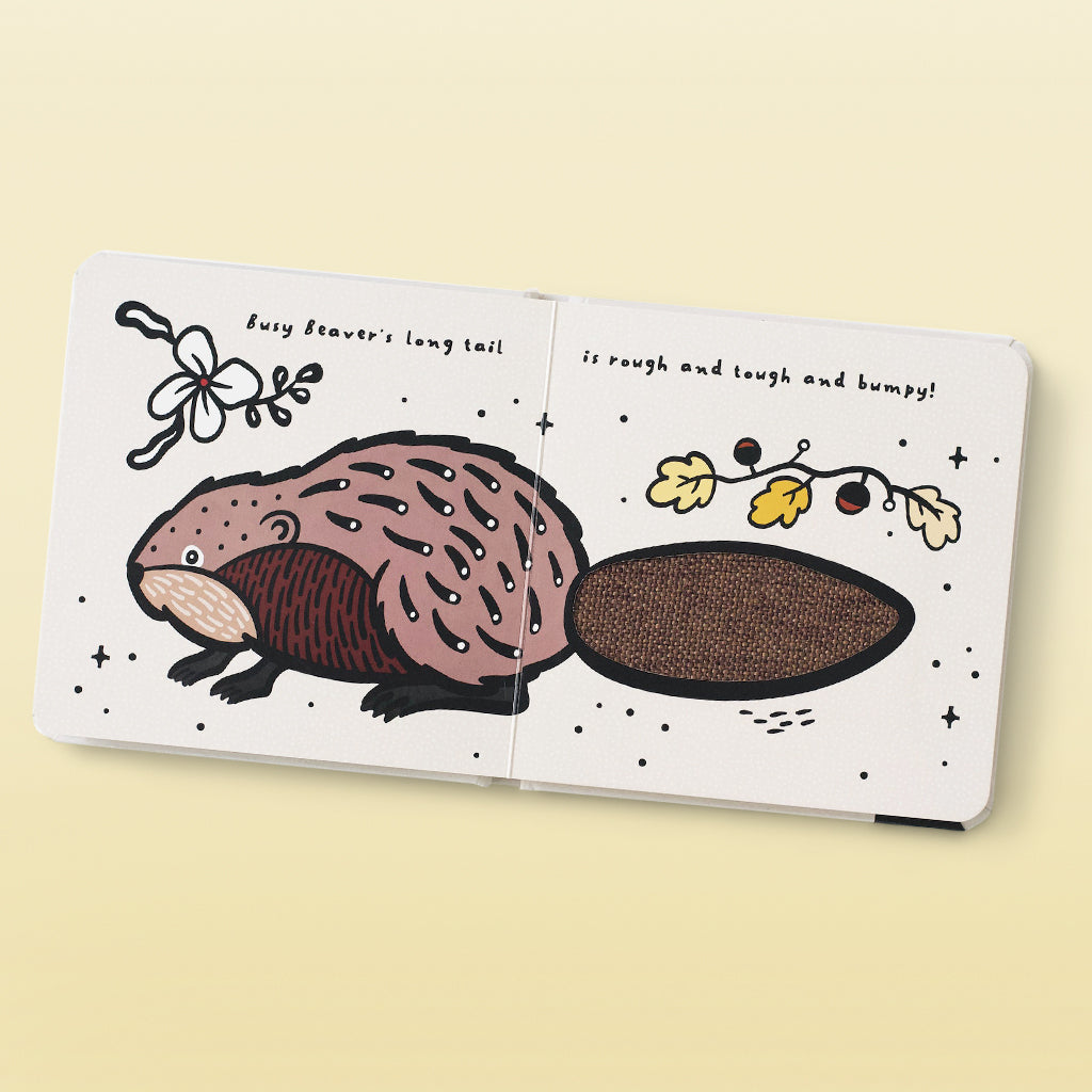 Wee Gallery Touch and Feel Book - Tails | Sensory Baby Book for Early Learning & Development | Perfect for Newborns, Toddlers & Preschoolers