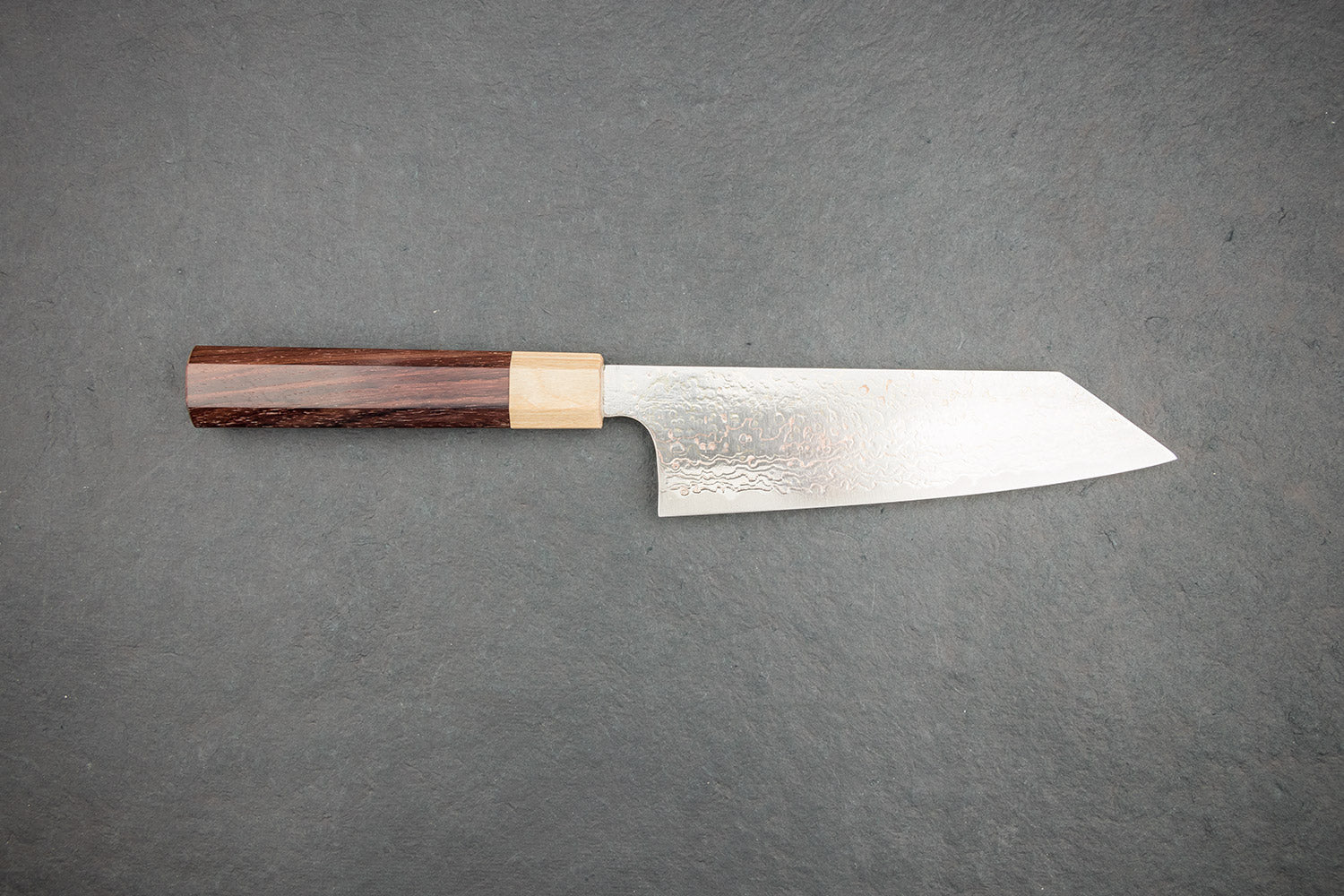 Takeshi Saji VG10W Rainbow Damascus Wa Bunka Knife 165mm - Premium Japanese Kitchen Knife for Slicing, Dicing & Precision Cutting - Perfect for Chefs & Home Cooks