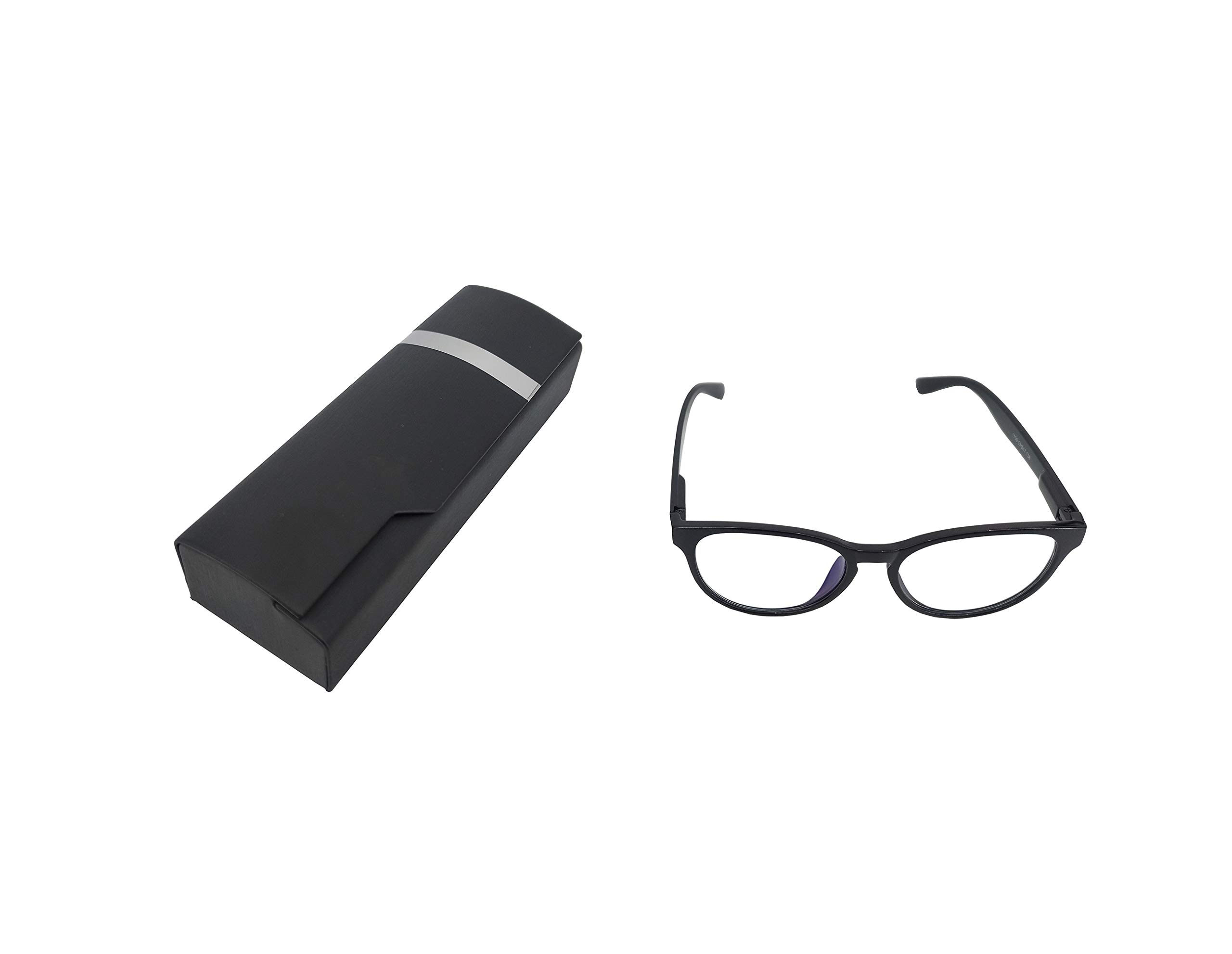 Anti Blue Light Gaming Glasses - 100% UV Protection & Low Color Distortion for Computer, Reading & Gaming - 0.0 Magnification Classic Black Frame - Essential Eye Protection for Gamers, Office Workers & Digital Screen Users