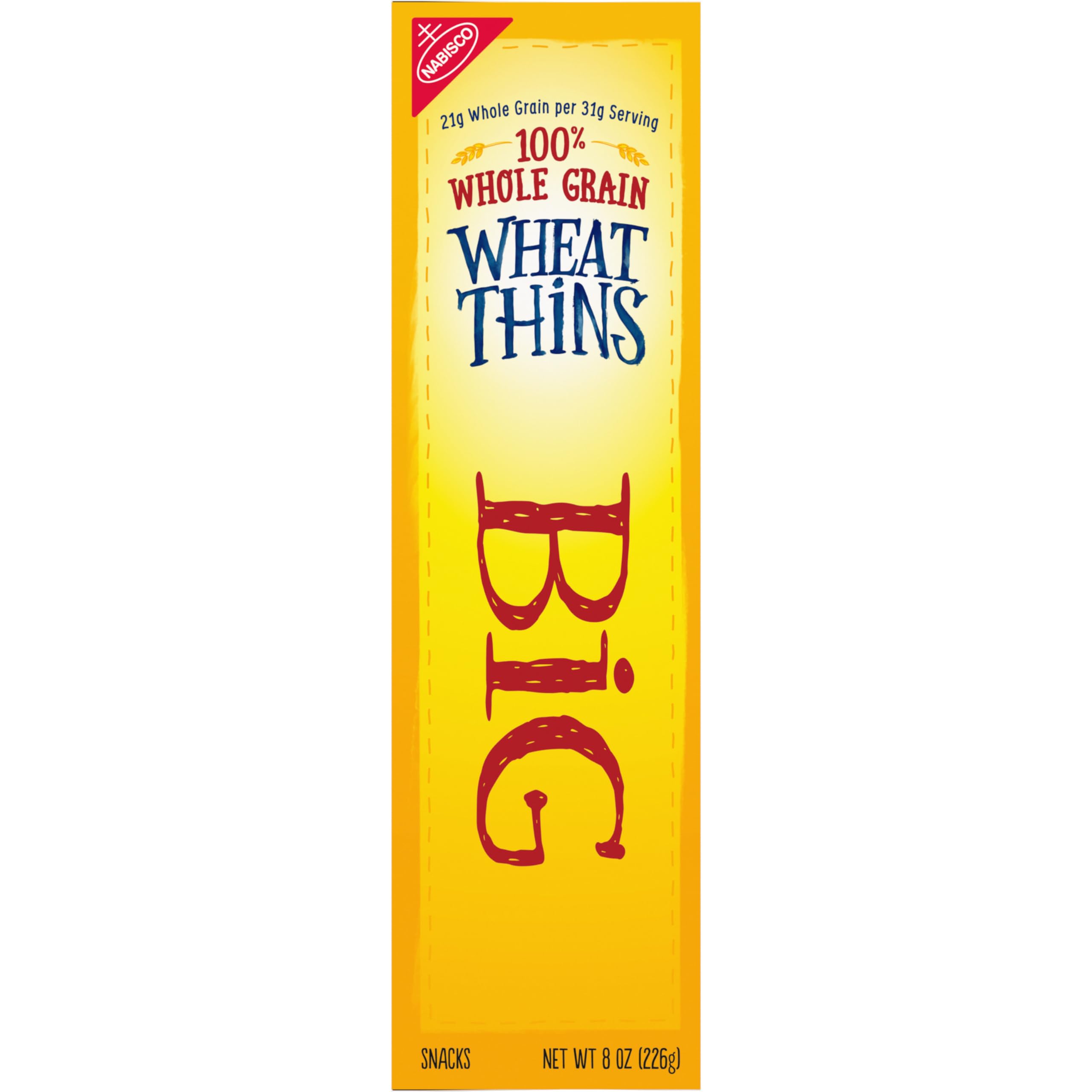 Wheat Thins BIG Snacks - Whole Grain Wheat Crackers (6-8 oz Boxes) | Bulk Healthy Snacks for Parties, School Lunches & On-The-Go