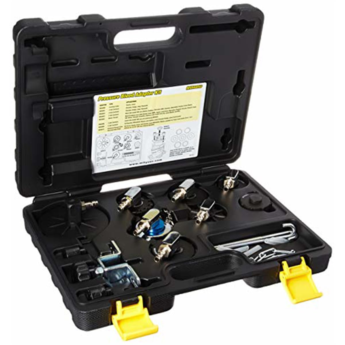Mityvac Pressure Bleed Adapter Kit - Professional Brake Bleeding Tool for Cars, Trucks & Motorcycles | Easy DIY Brake Fluid Change | Perfect for Home Mechanics & Auto Shops