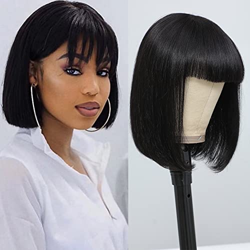 Straight Bob Wig with Bangs