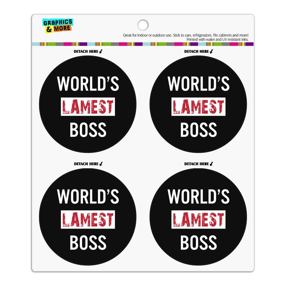 Funny Boss Refrigerator Magnets Set - Vinyl Circle Fridge Locker Magnets for Office & Home (6-Pack) - Perfect for Workplace Humor, Kitchen Decor, and Whiteboard Organization
