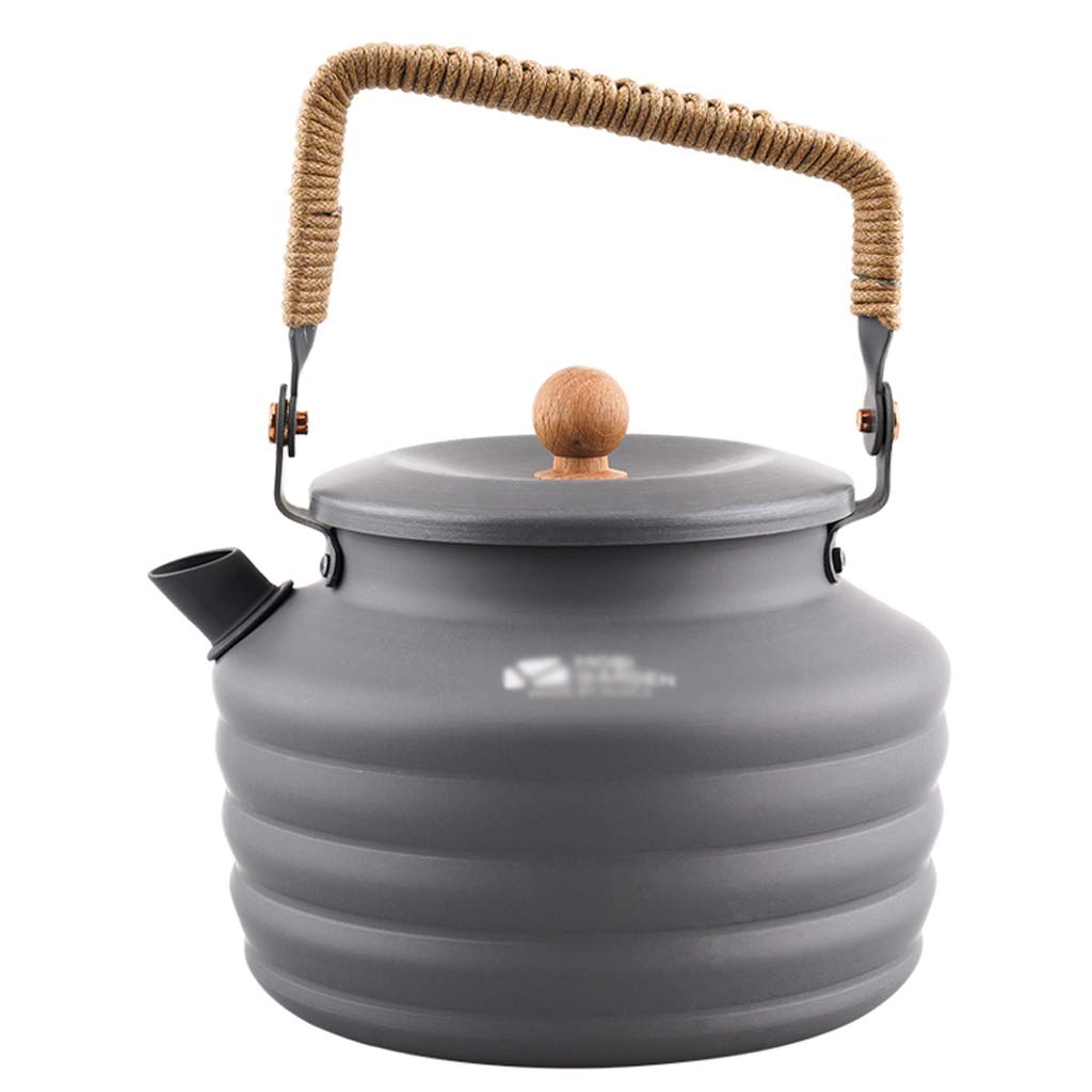 Portable Aluminum Alloy Camping Kettle - 1.3L Lightweight Tea Kettle & Coffee Pot for Outdoor Hiking, Picnics, RV Trips & Indoor Use - Electric & Stovetop Compatible Water Boiler - Perfect for Backpacking, Travel & Emergency Preparedness